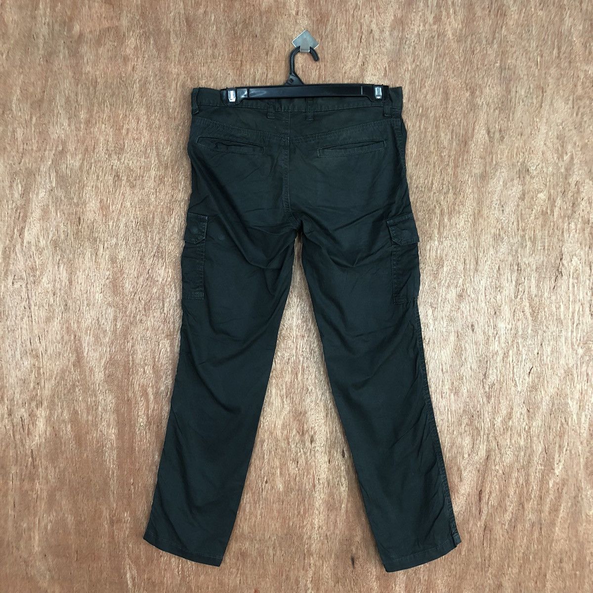 Japanese Brand Macphee Black Multipocket Cargo Pants #2637 Size 29" - 9 Thumbnail