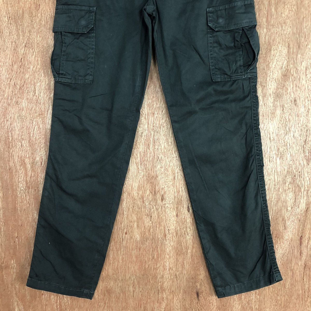 Japanese Brand Macphee Black Multipocket Cargo Pants #2637 Size 29" - 3 Thumbnail