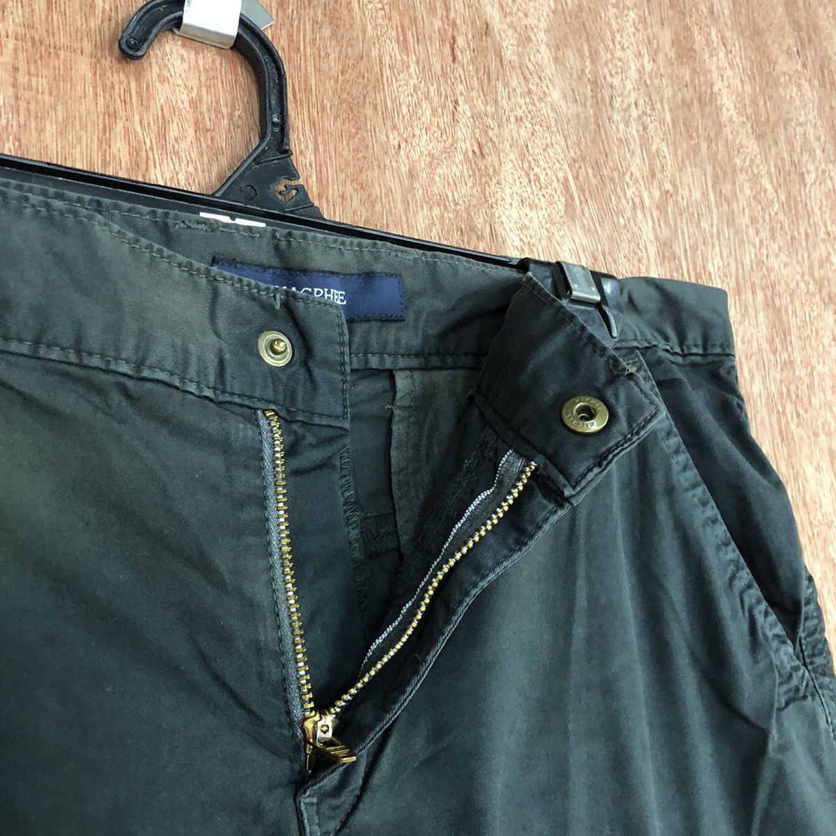 Japanese Brand Macphee Black Multipocket Cargo Pants #2637 Size 29" - 8 Thumbnail