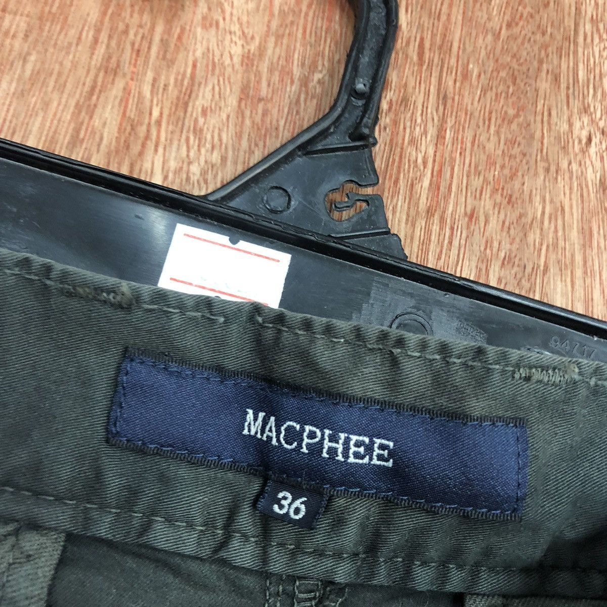 Japanese Brand Macphee Black Multipocket Cargo Pants #2637 Size 29" - 12 Thumbnail