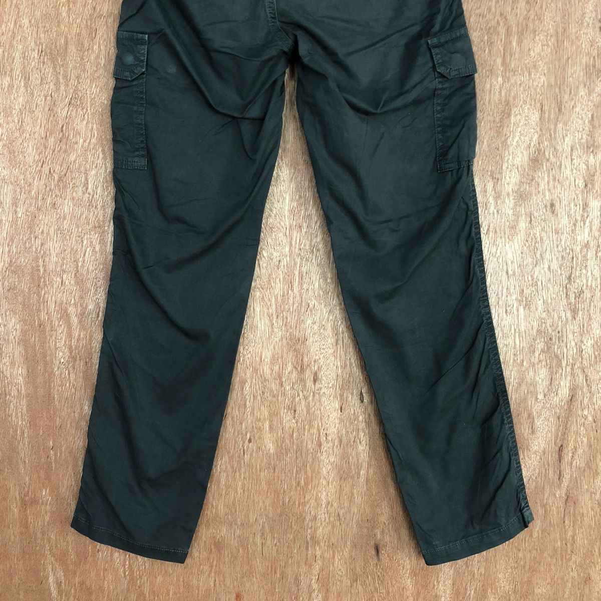 Japanese Brand Macphee Black Multipocket Cargo Pants #2637 Size 29" - 11 Thumbnail