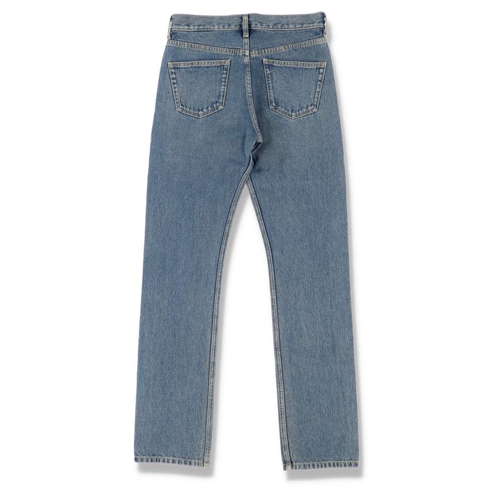 Balenciaga Blue Archetype Knee Rip Straight-Leg Jeans | Grailed