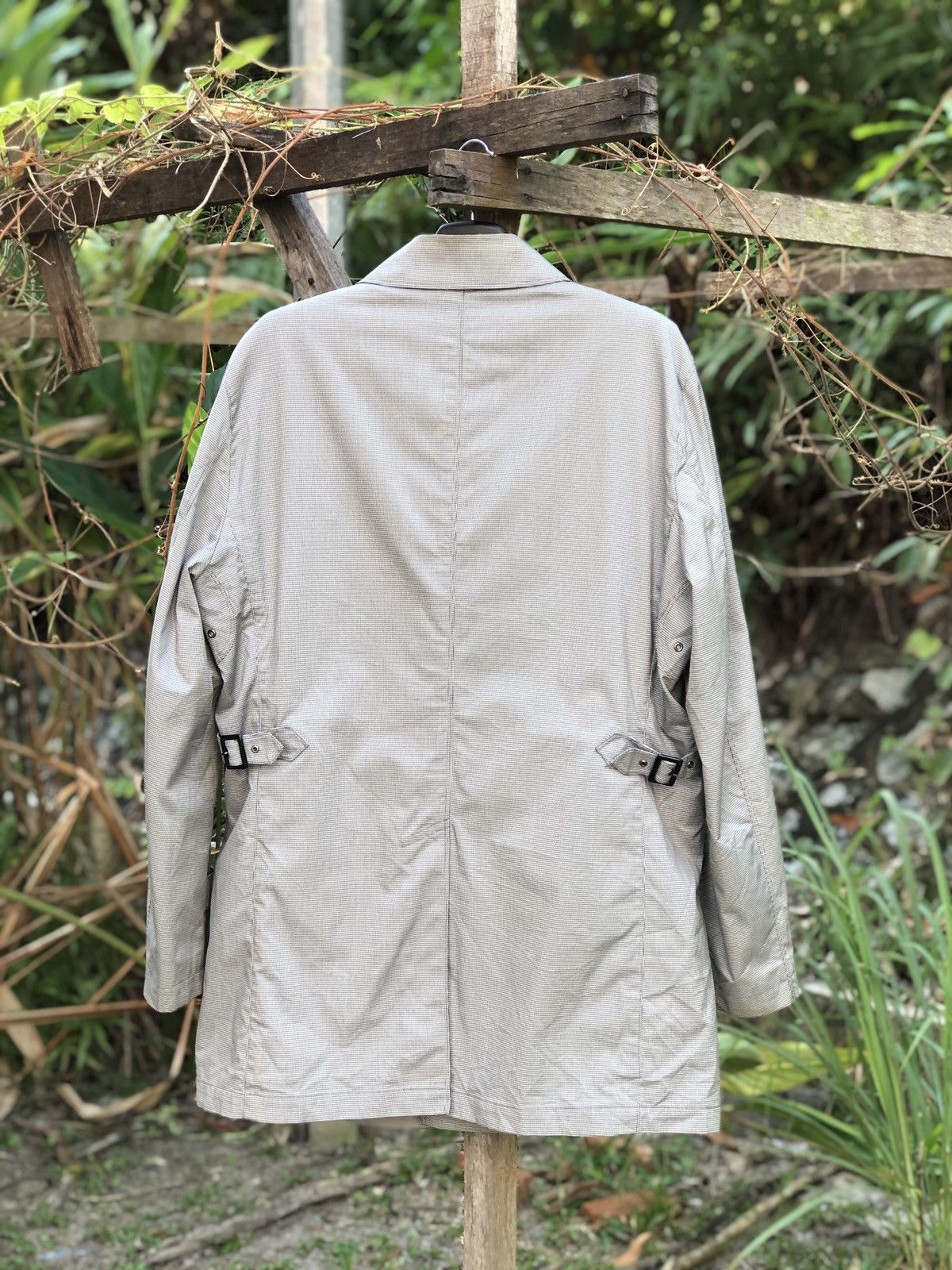 Japanese Brand Vintage 90's Trench Coat Houndstooth by Desert Size US XL / EU 56 / 4 - 4 Thumbnail