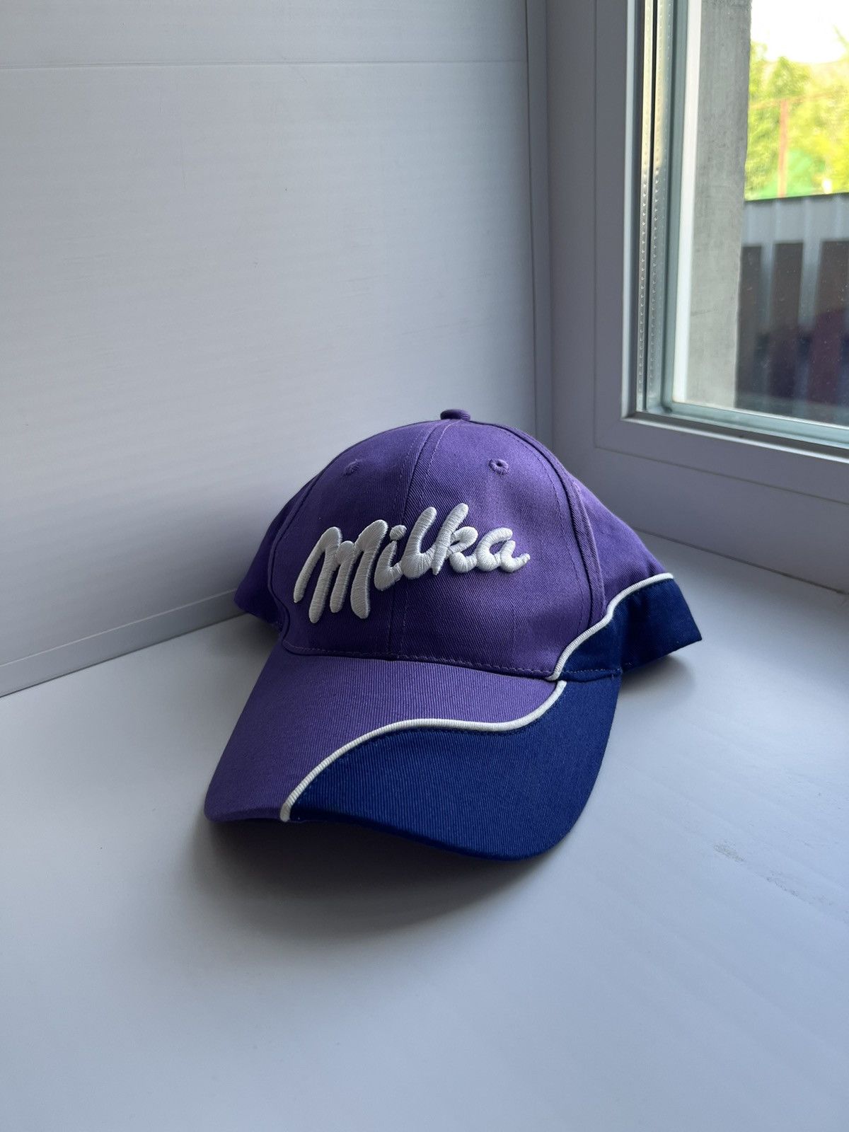 Chocolate × Vintage Vintage milka cap hat purple Size ONE SIZE - 1 Thumbnail