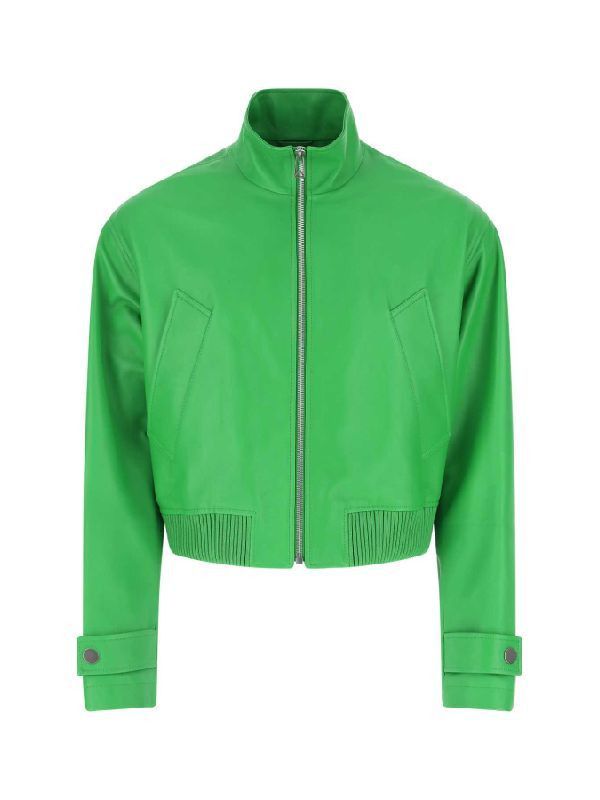 image of Bottega Veneta O1Loc1C0723 Blouson Semiplonge' Lamb In Parakeet, Men's (Size Medium)