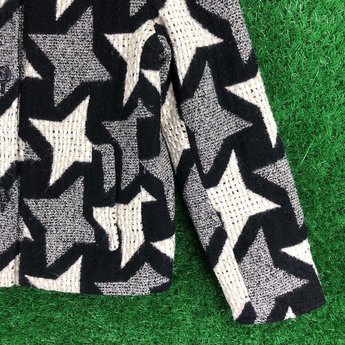 Japanese Brand Vintage 80's Wool Jacket Star by Veracite Vessel Size S / US 4 / IT 40 - 3 Thumbnail