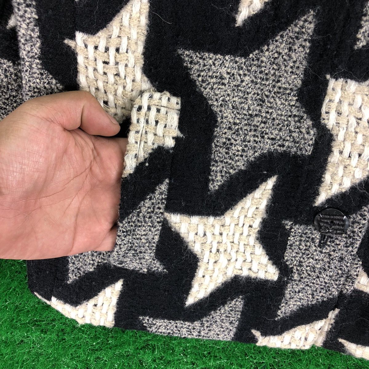 Japanese Brand Vintage 80's Wool Jacket Star by Veracite Vessel Size S / US 4 / IT 40 - 9 Thumbnail