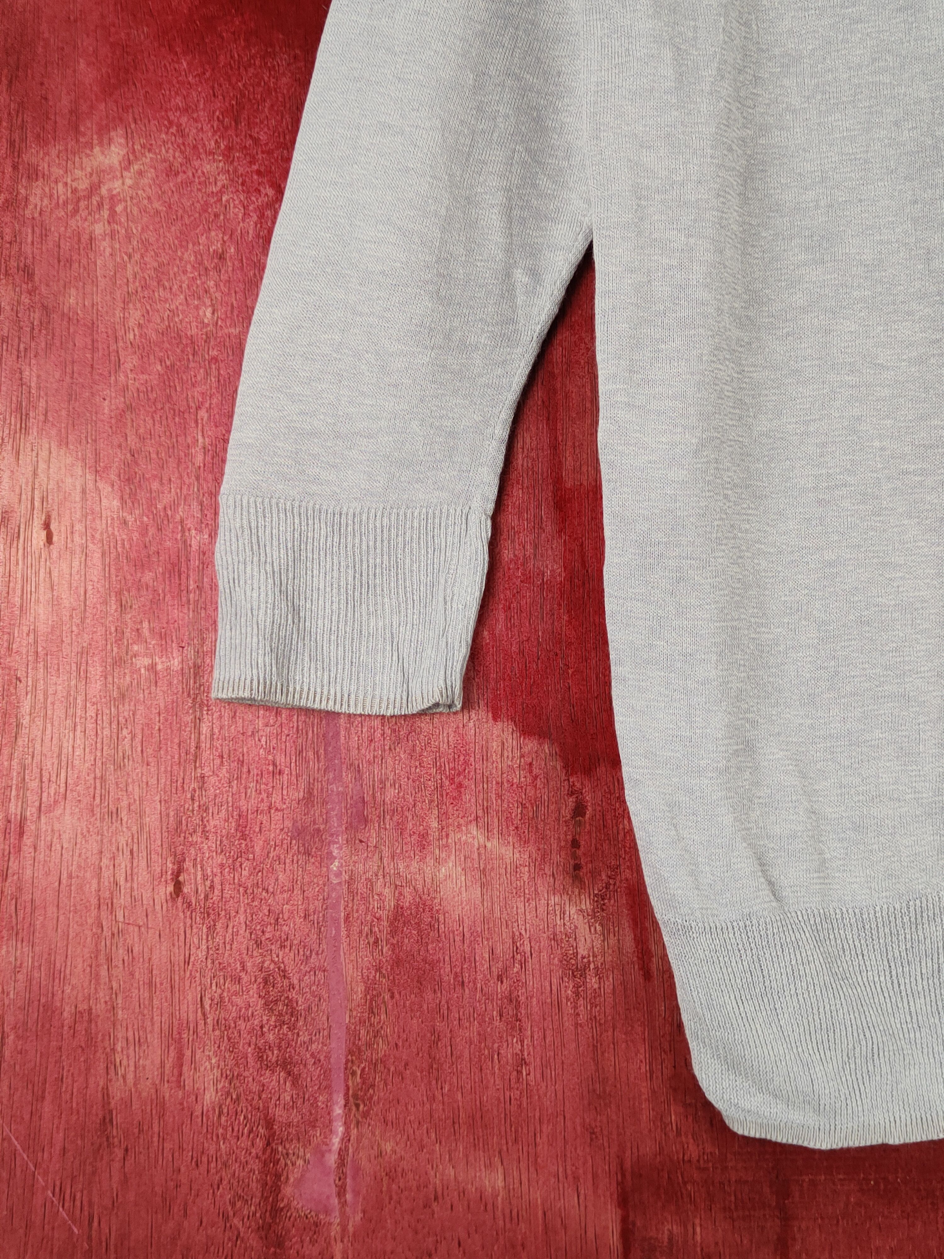 Japanese Brand × Vintage Japanese Brand Gray Knitwear Cardigan #S1210 Size M / US 6-8 / IT 42-44 - 4 Thumbnail
