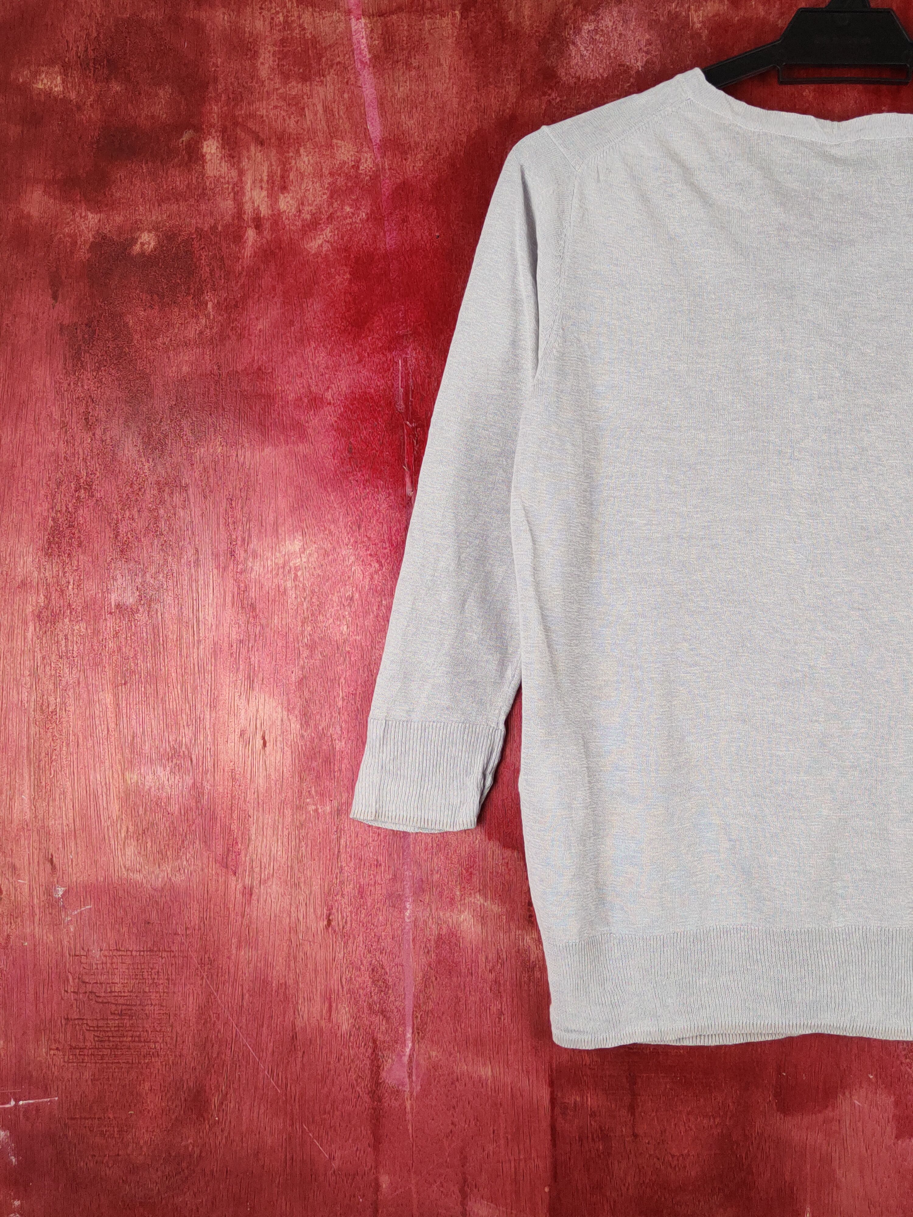 Japanese Brand × Vintage Japanese Brand Gray Knitwear Cardigan #S1210 Size M / US 6-8 / IT 42-44 - 8 Thumbnail