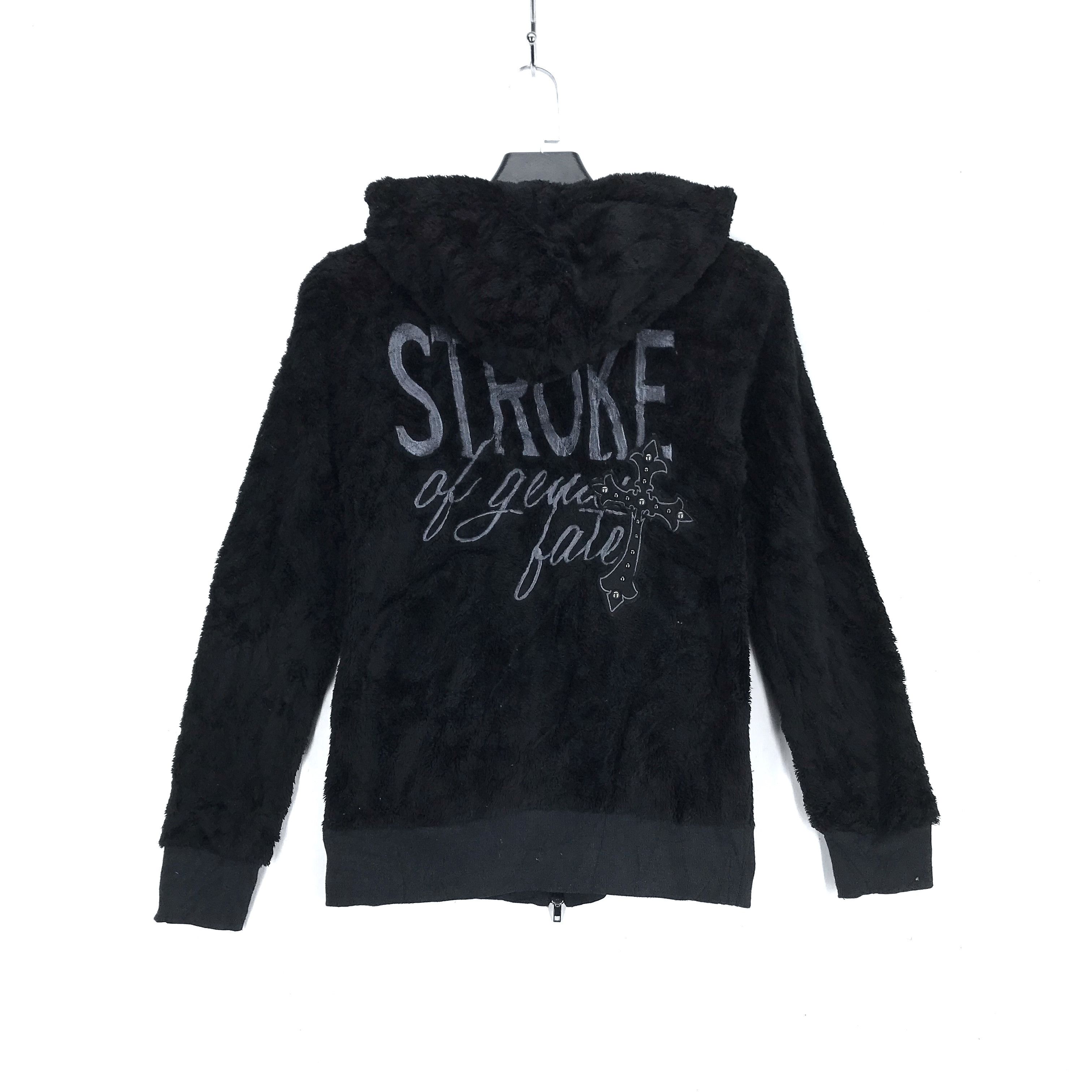 Japanese Brand Ghost Of Harlem Emrboidery Big Logo Fur Hoodies #2499-96 Size XS / US 0-2 / IT 36-38 - 8 Thumbnail