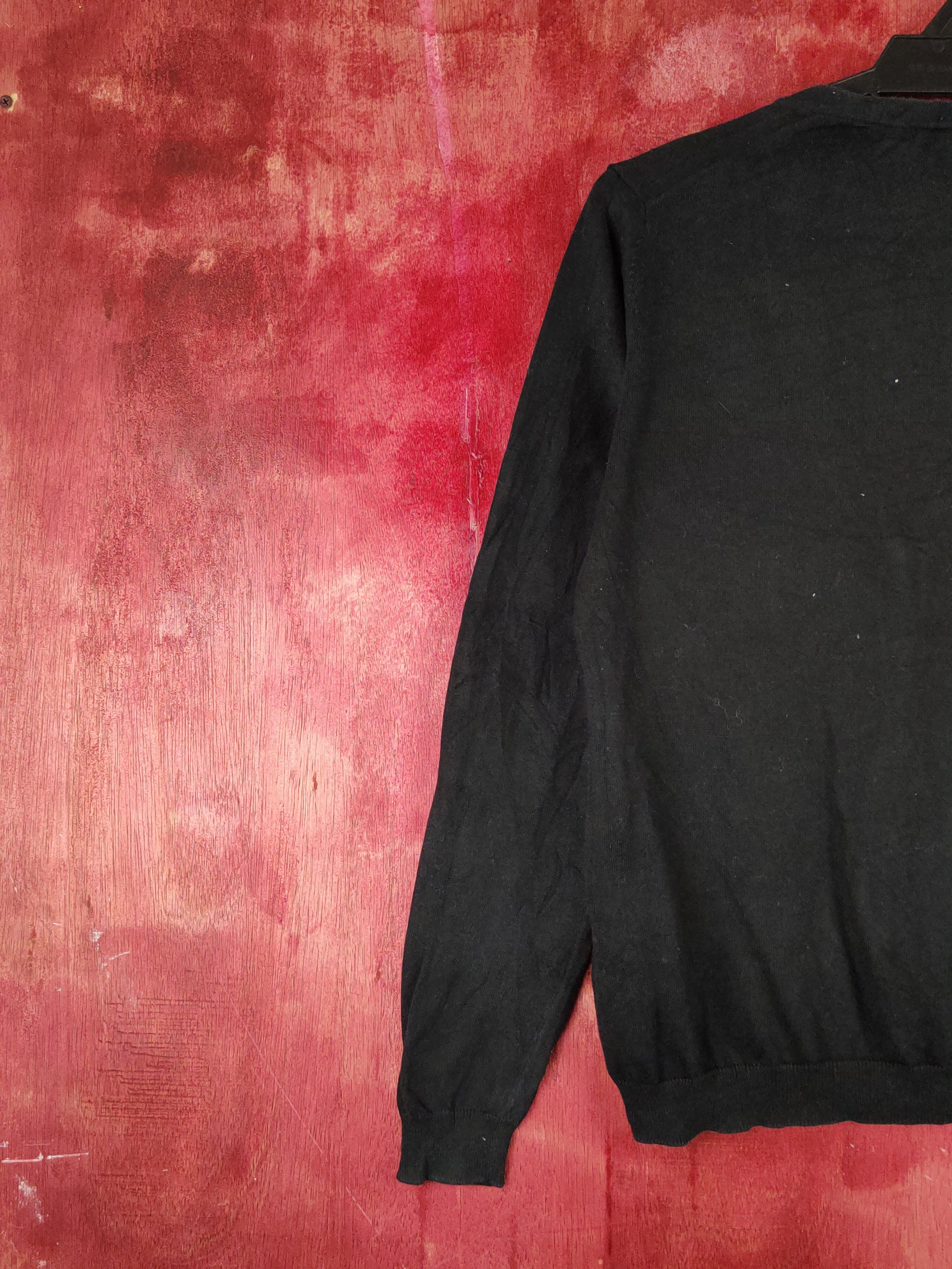 Japanese Brand Uniqlo Black Knitwear Cardigan #S1207 Size L / US 10 / IT 46 - 8 Thumbnail