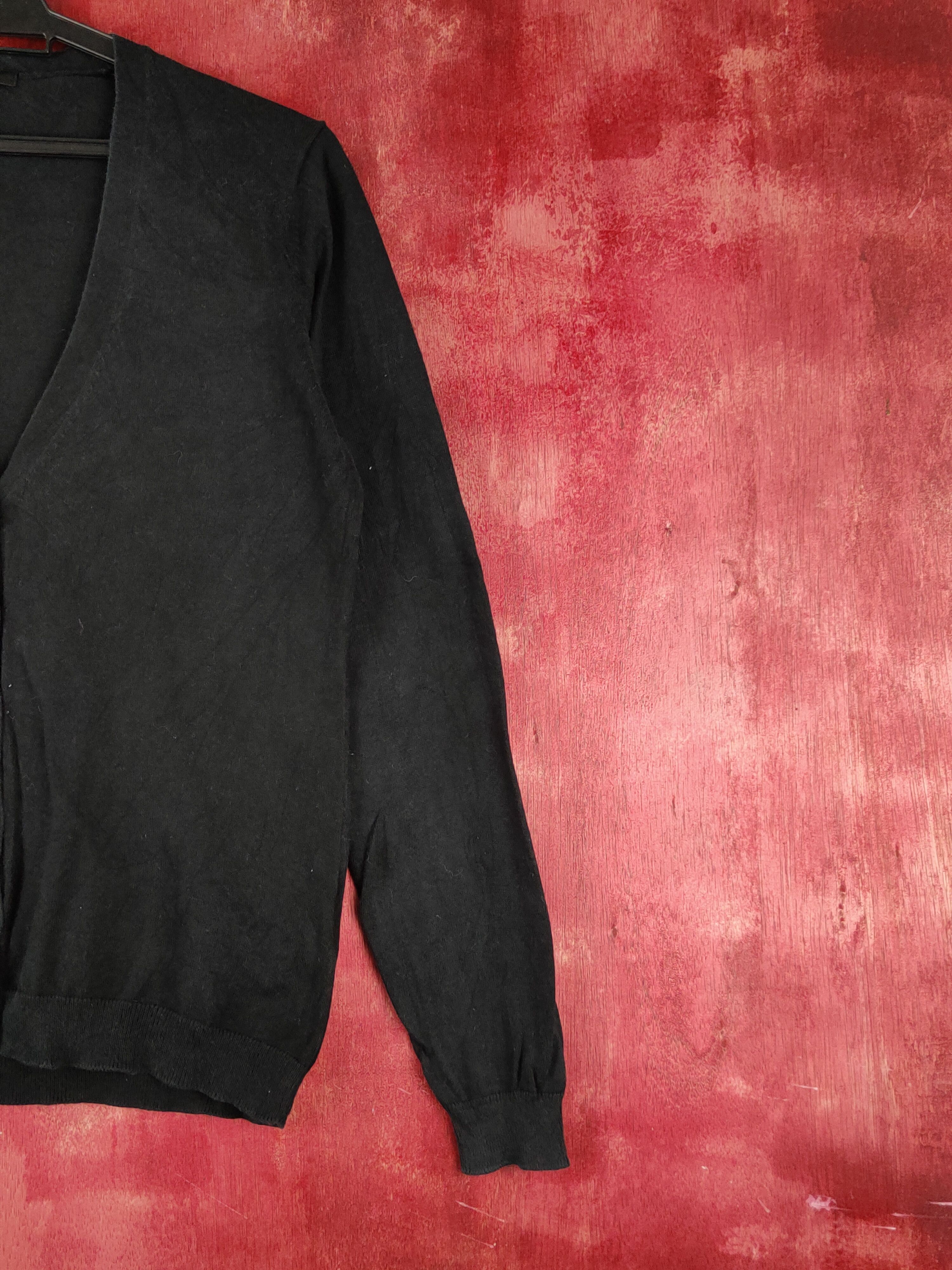 Japanese Brand Uniqlo Black Knitwear Cardigan #S1207 Size L / US 10 / IT 46 - 5 Thumbnail