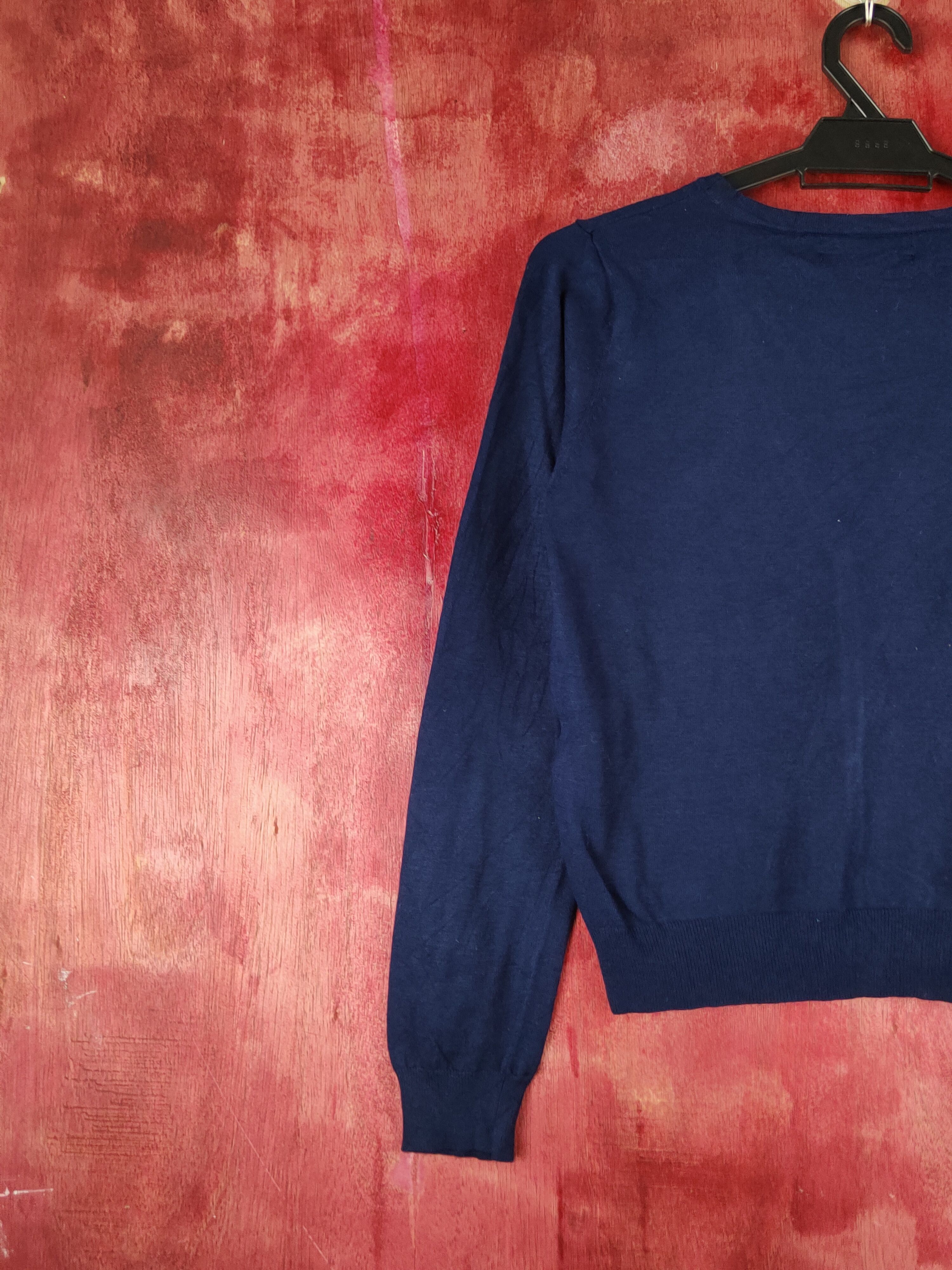 Japanese Brand Rag Out Navy Knitwear Cardigan #S1206 Size S / US 4 / IT 40 - 8 Thumbnail