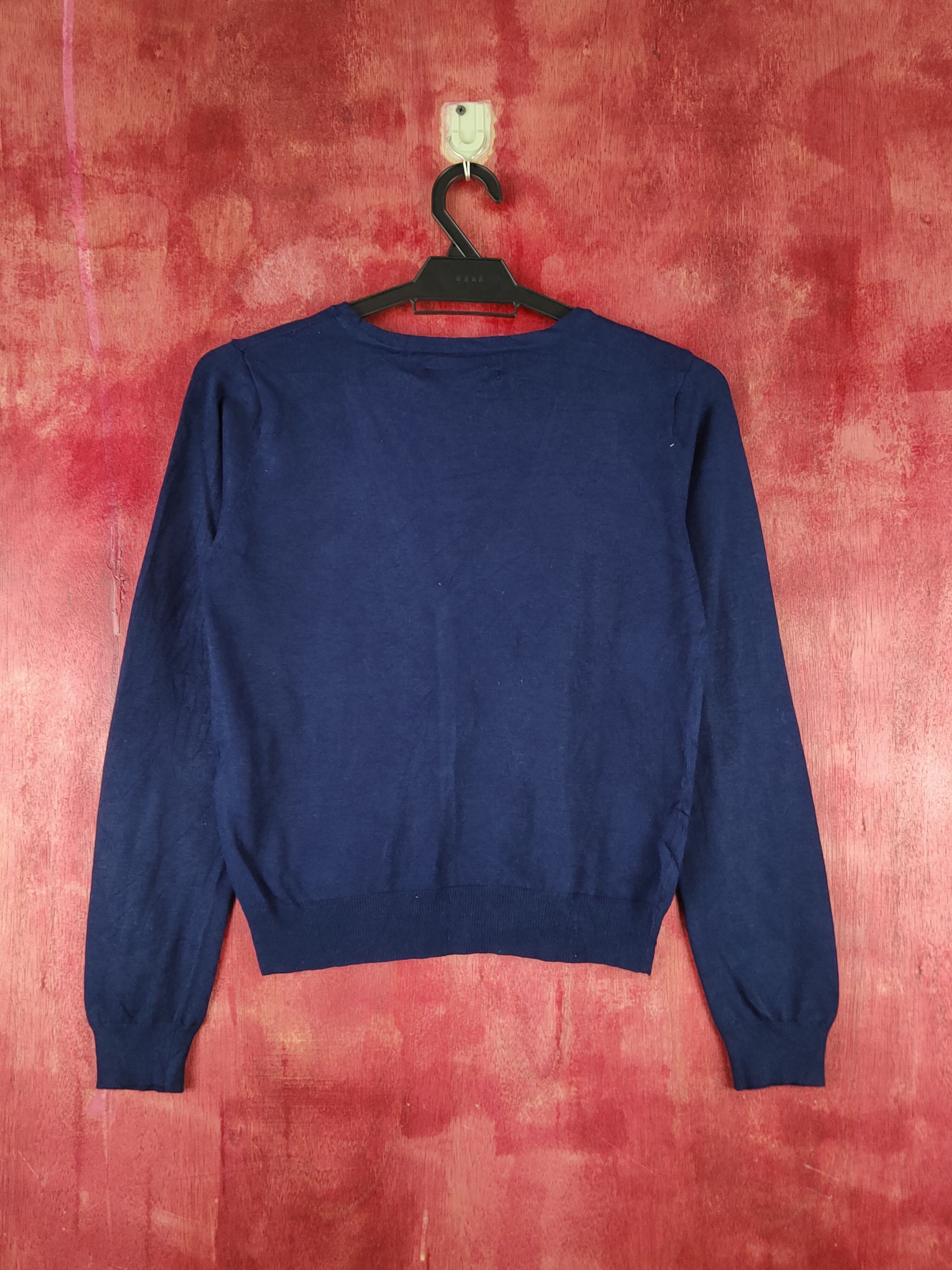 Japanese Brand Rag Out Navy Knitwear Cardigan #S1206 Size S / US 4 / IT 40 - 7 Thumbnail