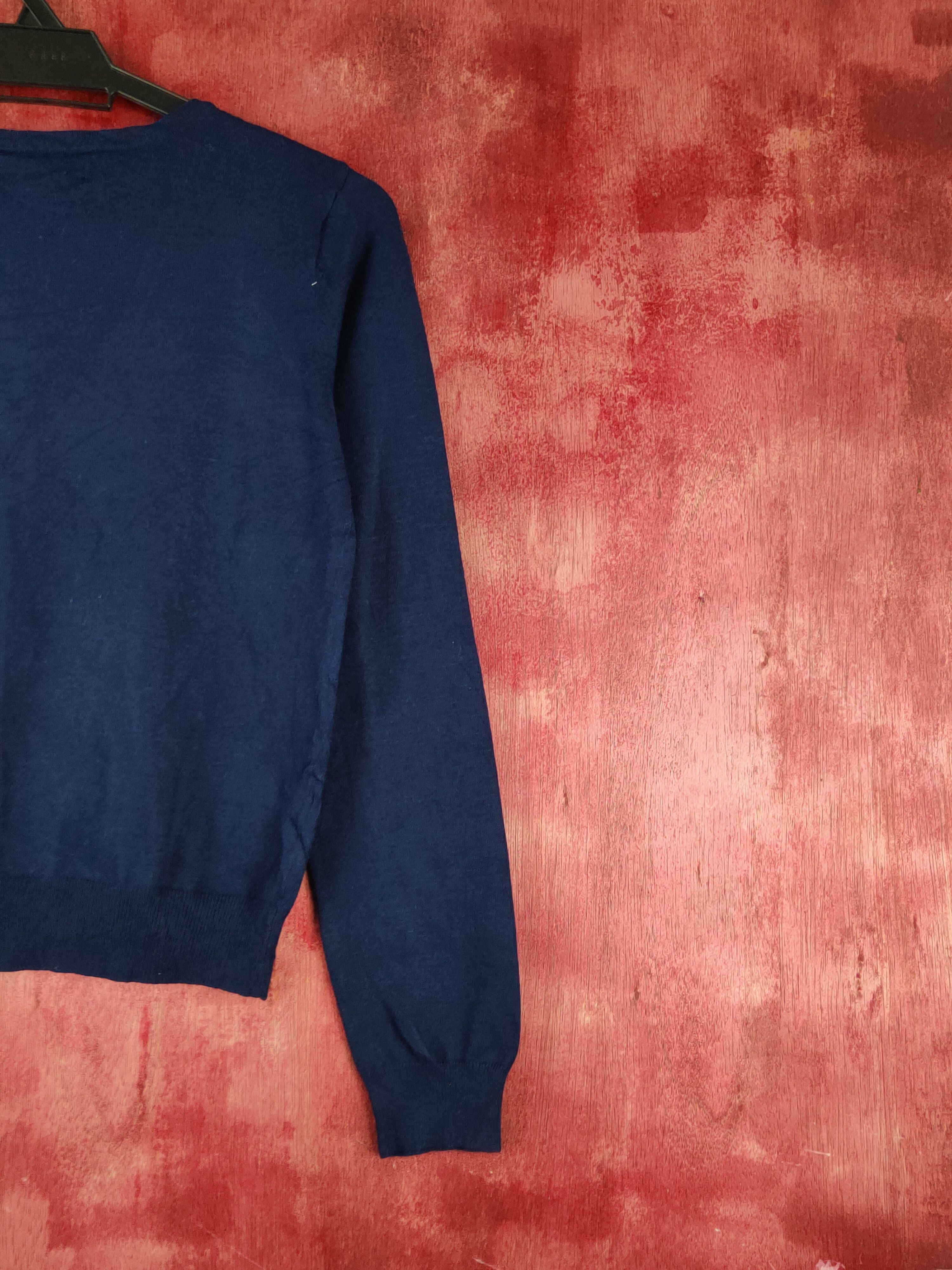 Japanese Brand Rag Out Navy Knitwear Cardigan #S1206 Size S / US 4 / IT 40 - 9 Thumbnail