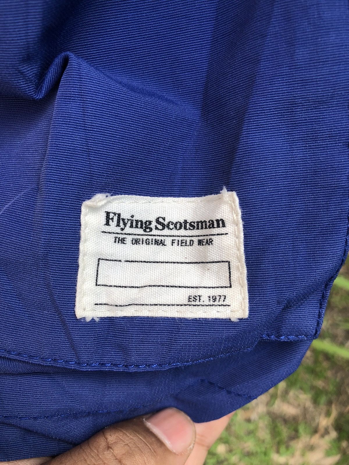 Japanese Brand Windbreaker Flying Scotsman Blue Zipper Jacket Size US M / EU 48-50 / 2 - 11 Thumbnail