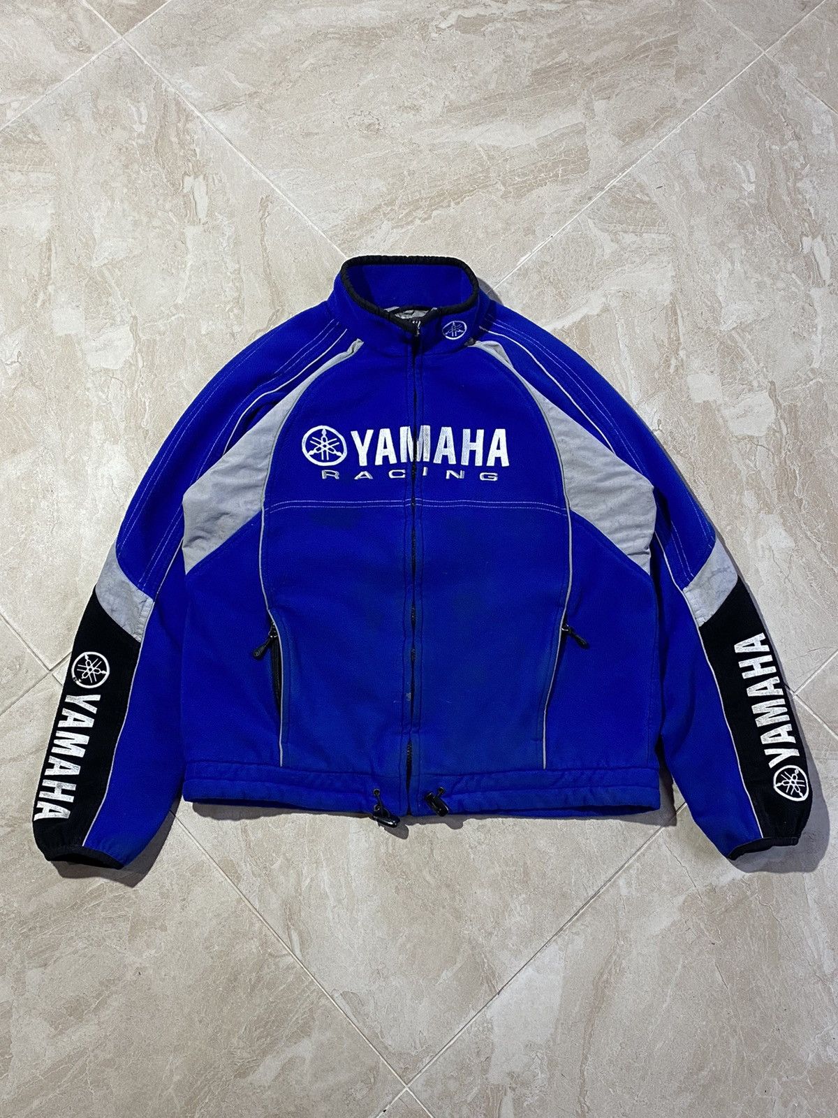Yamaha Vintage 00s Yamaha Rare Racing Vides Fleece Jacket Y2k hype Size US XL / EU 56 / 4 - 1 Thumbnail