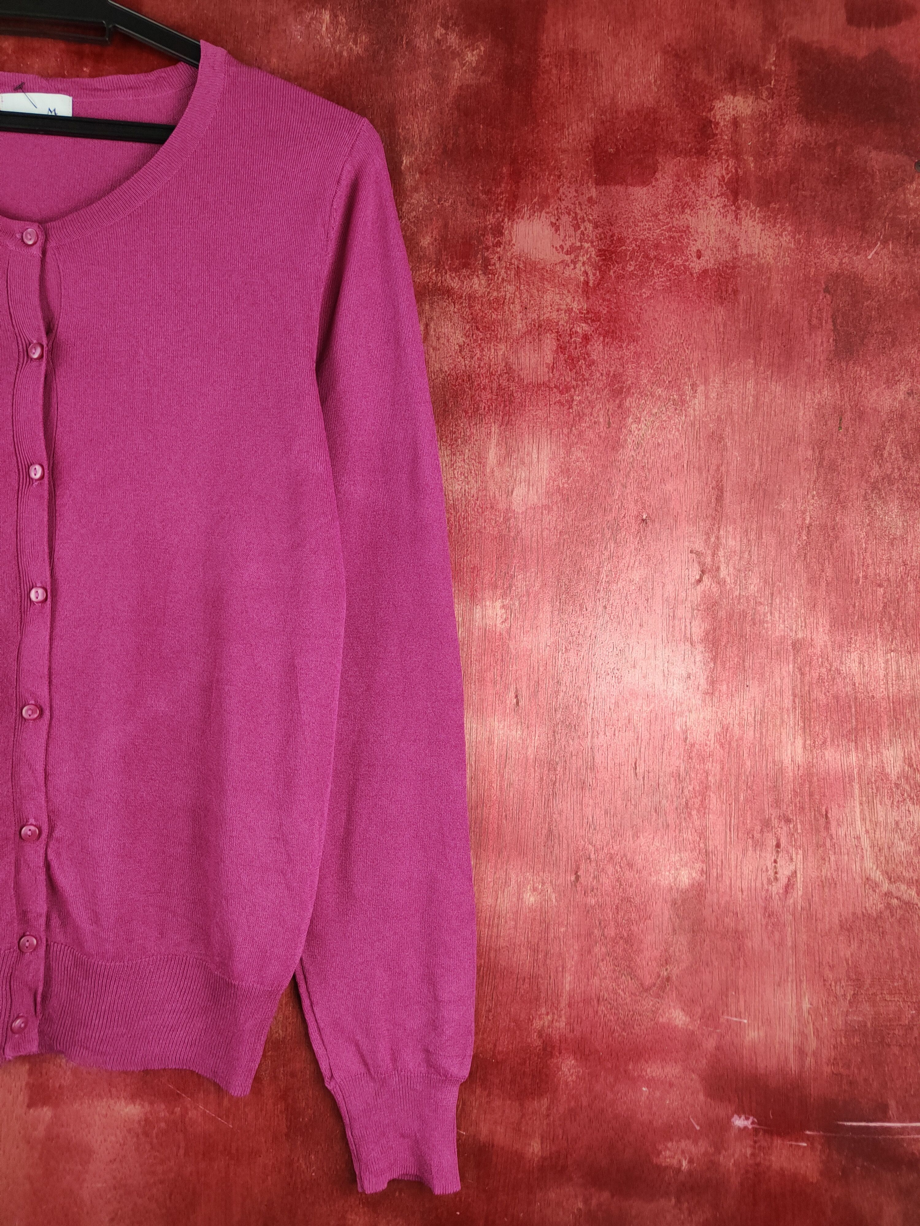 Japanese Brand × Vintage Japanese Brand Purple Knitwear Cardigan japan vintage #S1199 Size M / US 6-8 / IT 42-44 - 5 Thumbnail