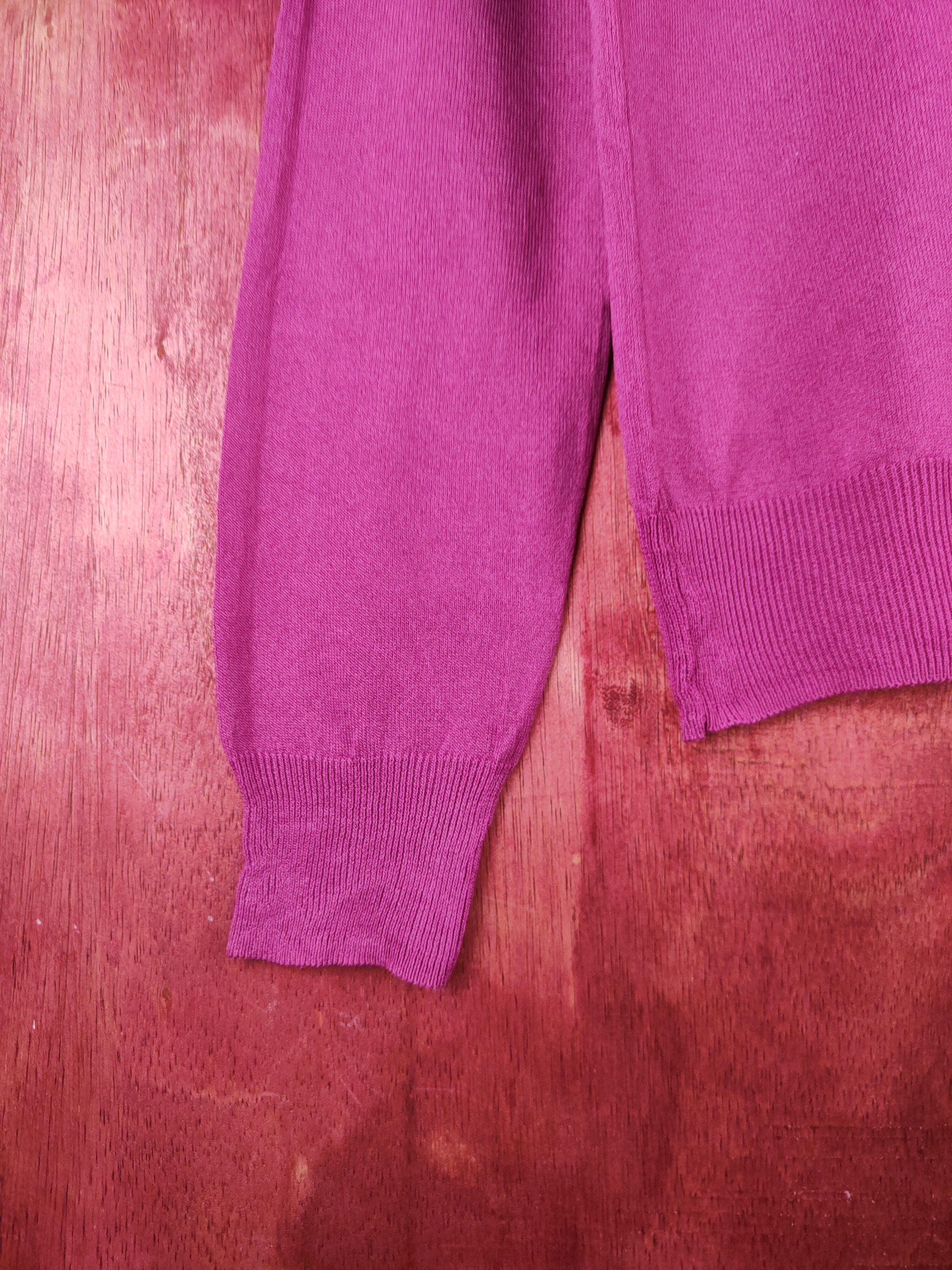 Japanese Brand × Vintage Japanese Brand Purple Knitwear Cardigan japan vintage #S1199 Size M / US 6-8 / IT 42-44 - 4 Thumbnail