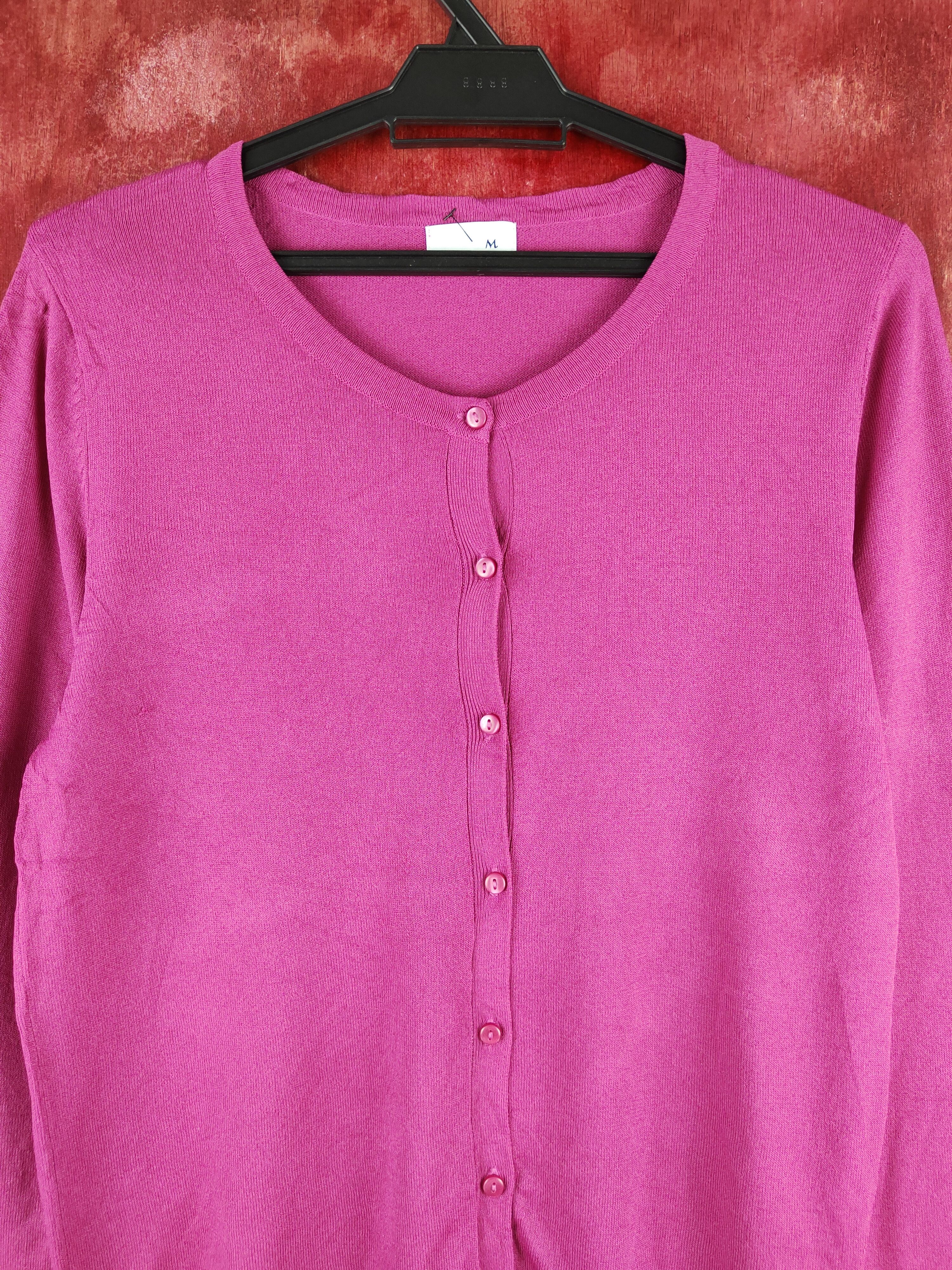 Japanese Brand × Vintage Japanese Brand Purple Knitwear Cardigan japan vintage #S1199 Size M / US 6-8 / IT 42-44 - 2 Thumbnail
