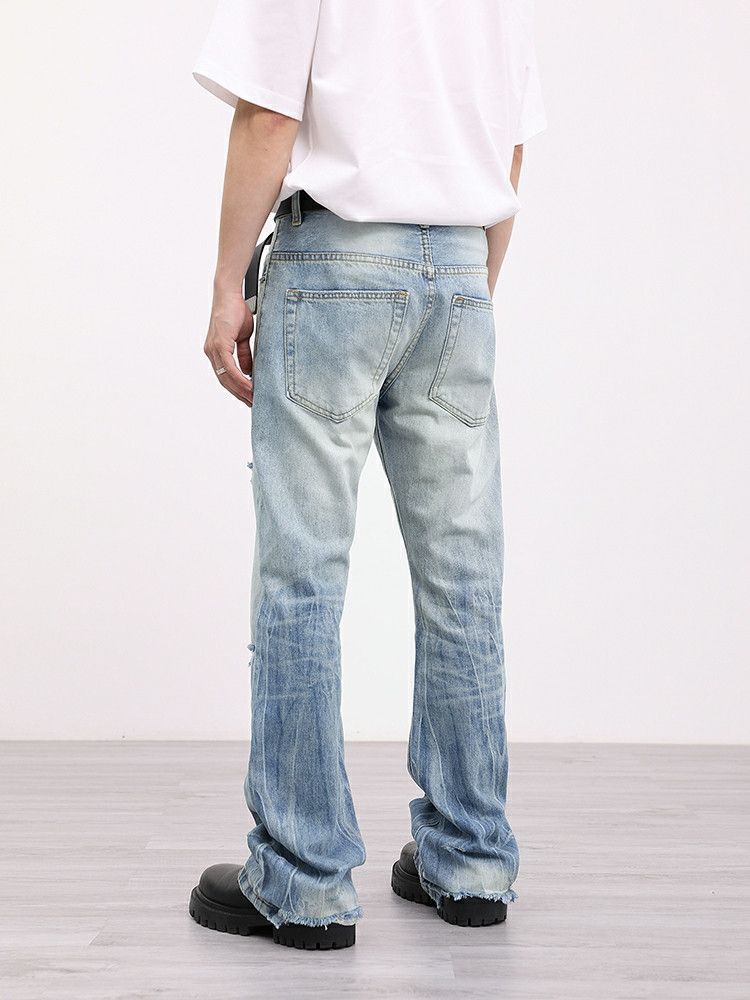 cleanfit distressed ripped jeans