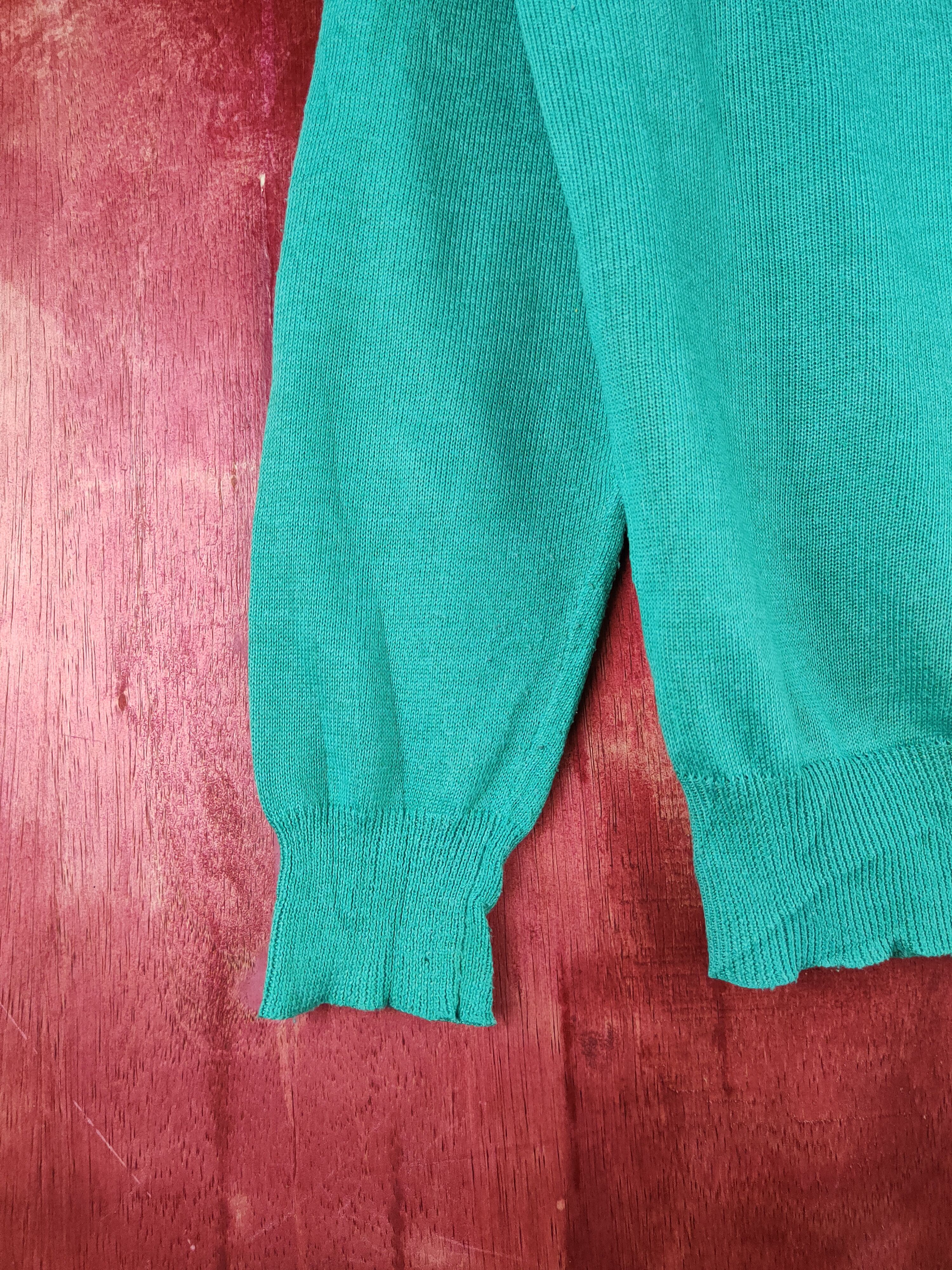 Japanese Brand × Vintage Marvelous Green Knitwear Cardigan japan vintage #S1195 Size M / US 6-8 / IT 42-44 - 5 Thumbnail