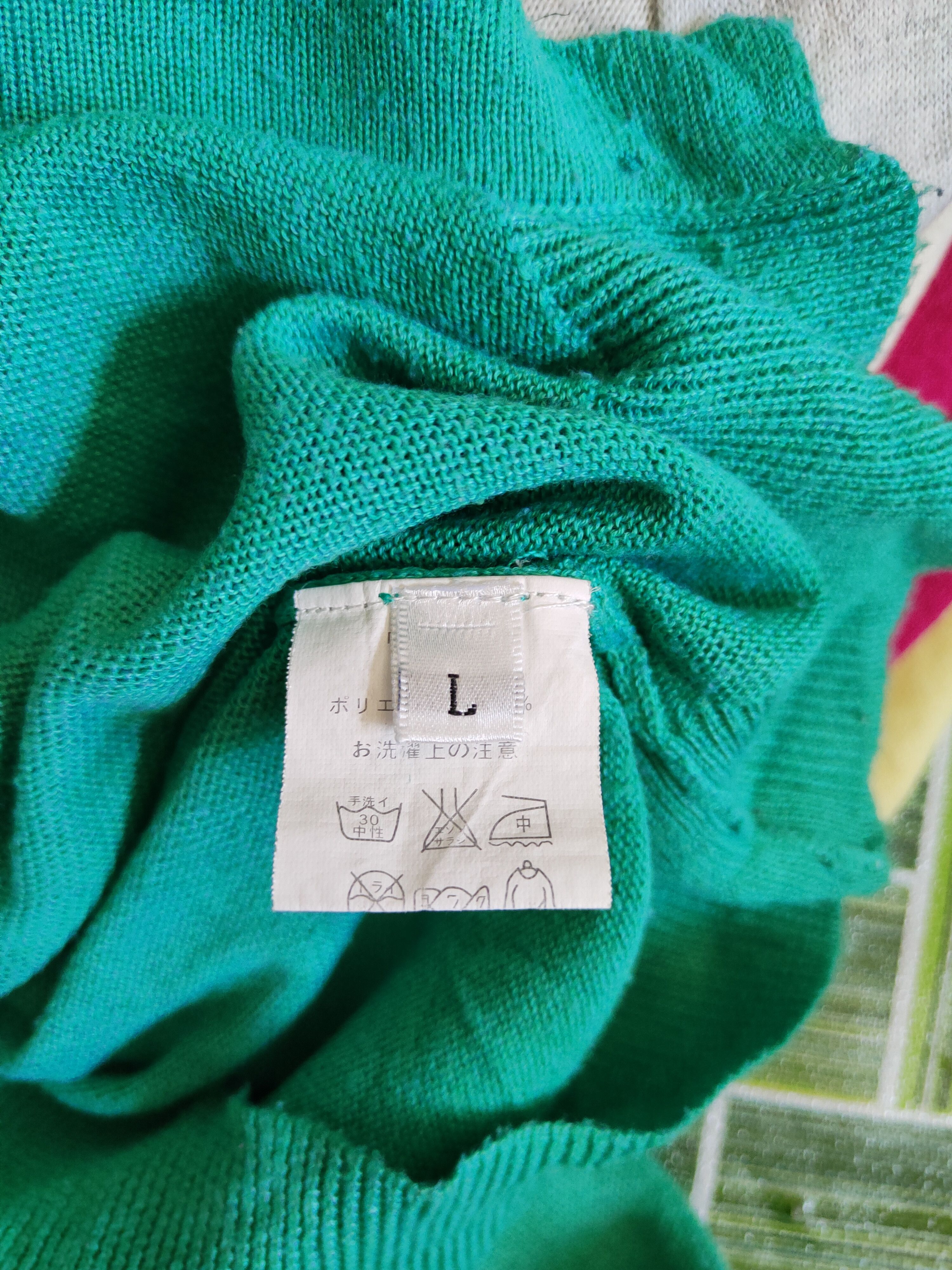 Japanese Brand × Vintage Marvelous Green Knitwear Cardigan japan vintage #S1195 Size M / US 6-8 / IT 42-44 - 11 Thumbnail
