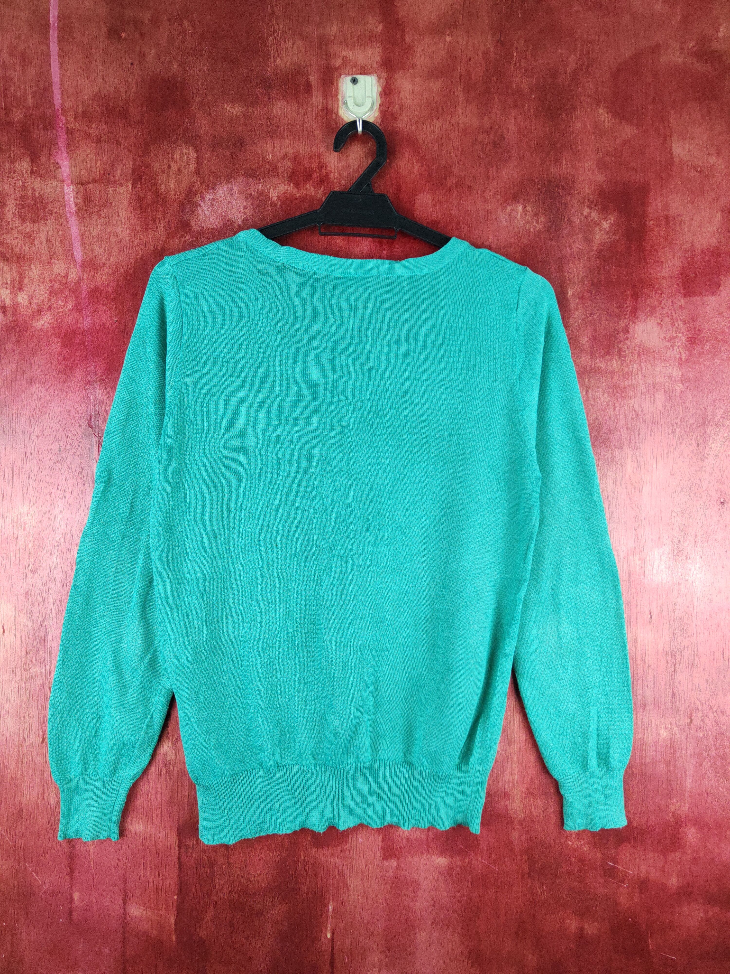 Japanese Brand × Vintage Marvelous Green Knitwear Cardigan japan vintage #S1195 Size M / US 6-8 / IT 42-44 - 8 Thumbnail