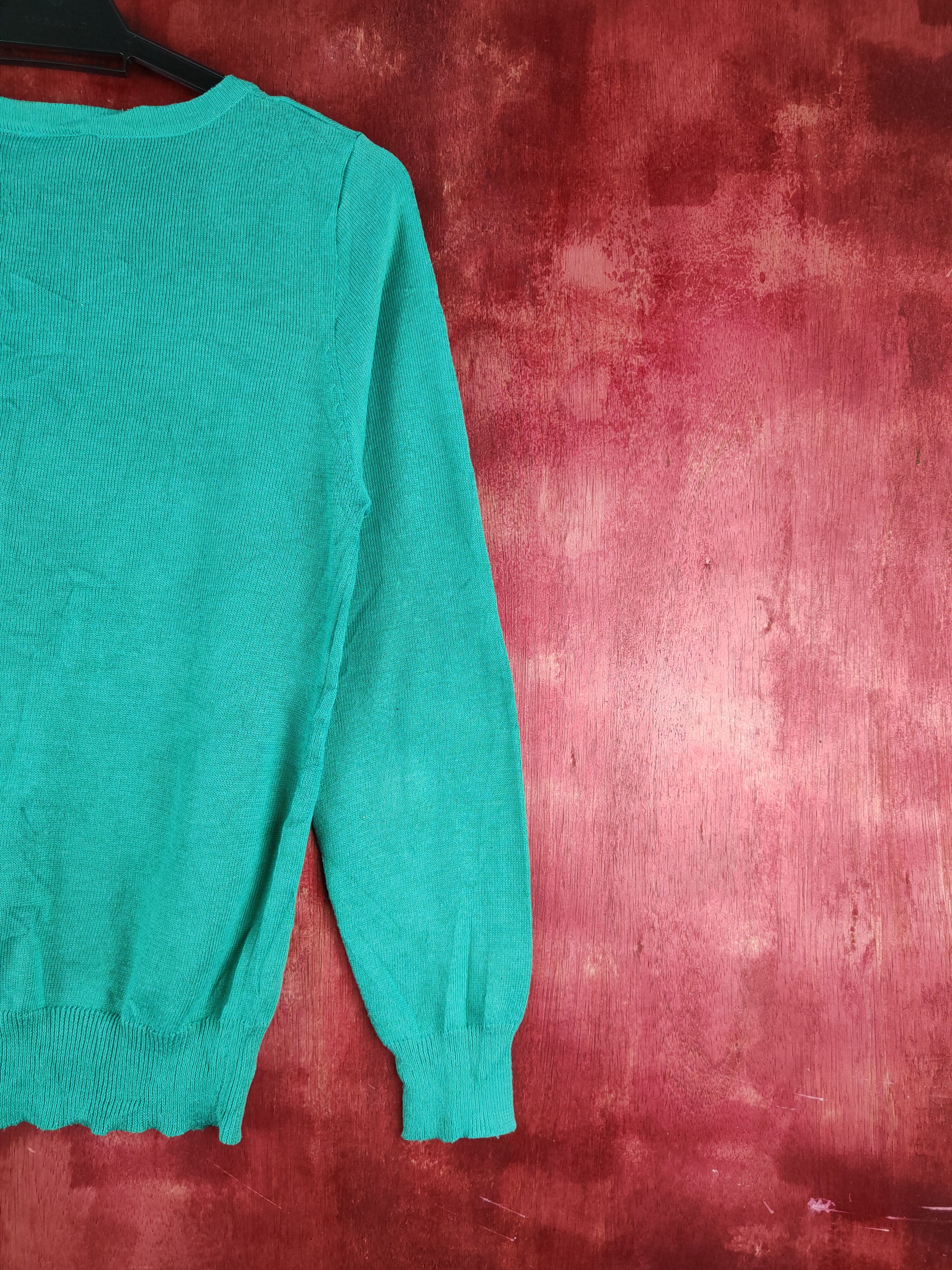 Japanese Brand × Vintage Marvelous Green Knitwear Cardigan japan vintage #S1195 Size M / US 6-8 / IT 42-44 - 10 Thumbnail