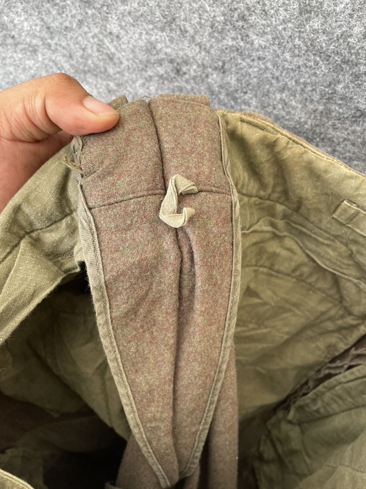 Hunter × Vintage VINTAGE 60’s MILITARY CARGO WOOL PANTS Size US 32 / EU 48 - 7 Thumbnail