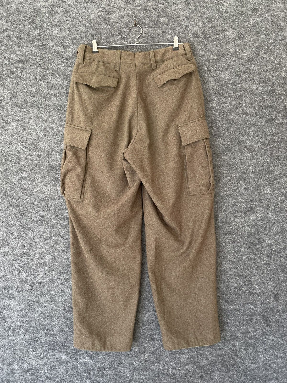 Hunter × Vintage VINTAGE 60’s MILITARY CARGO WOOL PANTS Size US 32 / EU 48 - 3 Thumbnail