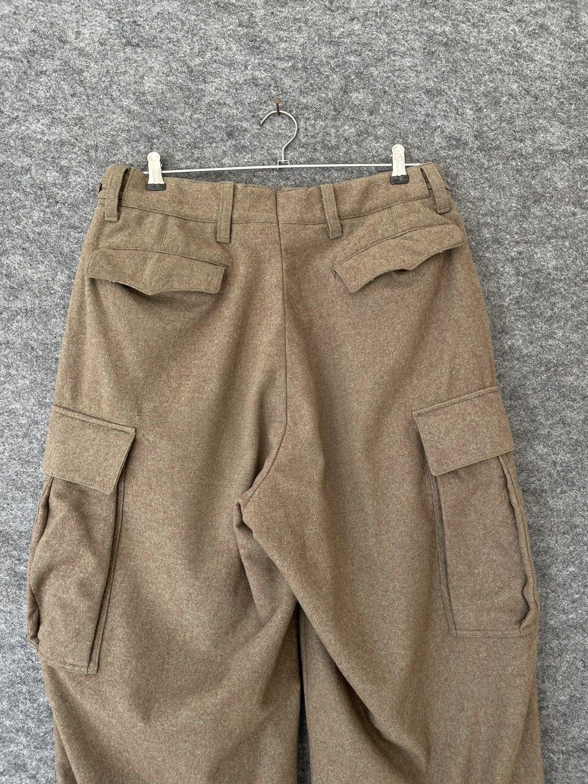 Hunter × Vintage VINTAGE 60’s MILITARY CARGO WOOL PANTS Size US 32 / EU 48 - 4 Thumbnail