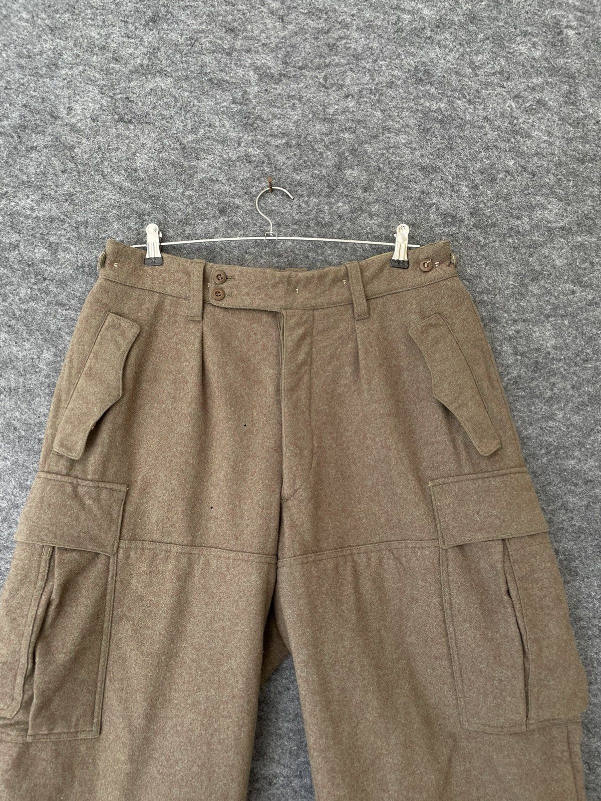 Hunter × Vintage VINTAGE 60’s MILITARY CARGO WOOL PANTS Size US 32 / EU 48 - 2 Thumbnail