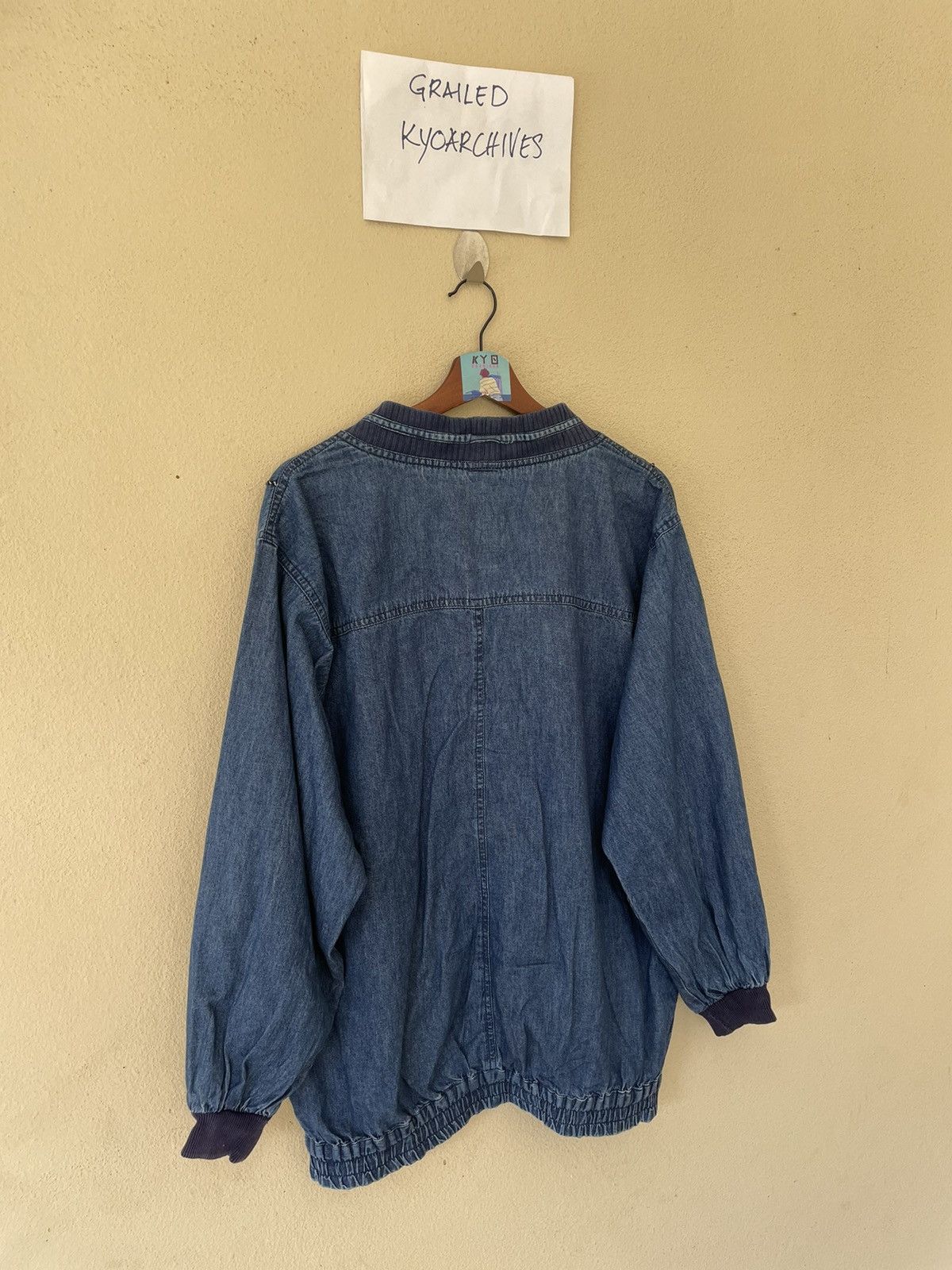 Japanese Brand EMBROIDERED JAPANESE DENIM CARDIGAN/JACKET Size US M / EU 48-50 / 2 - 5 Thumbnail