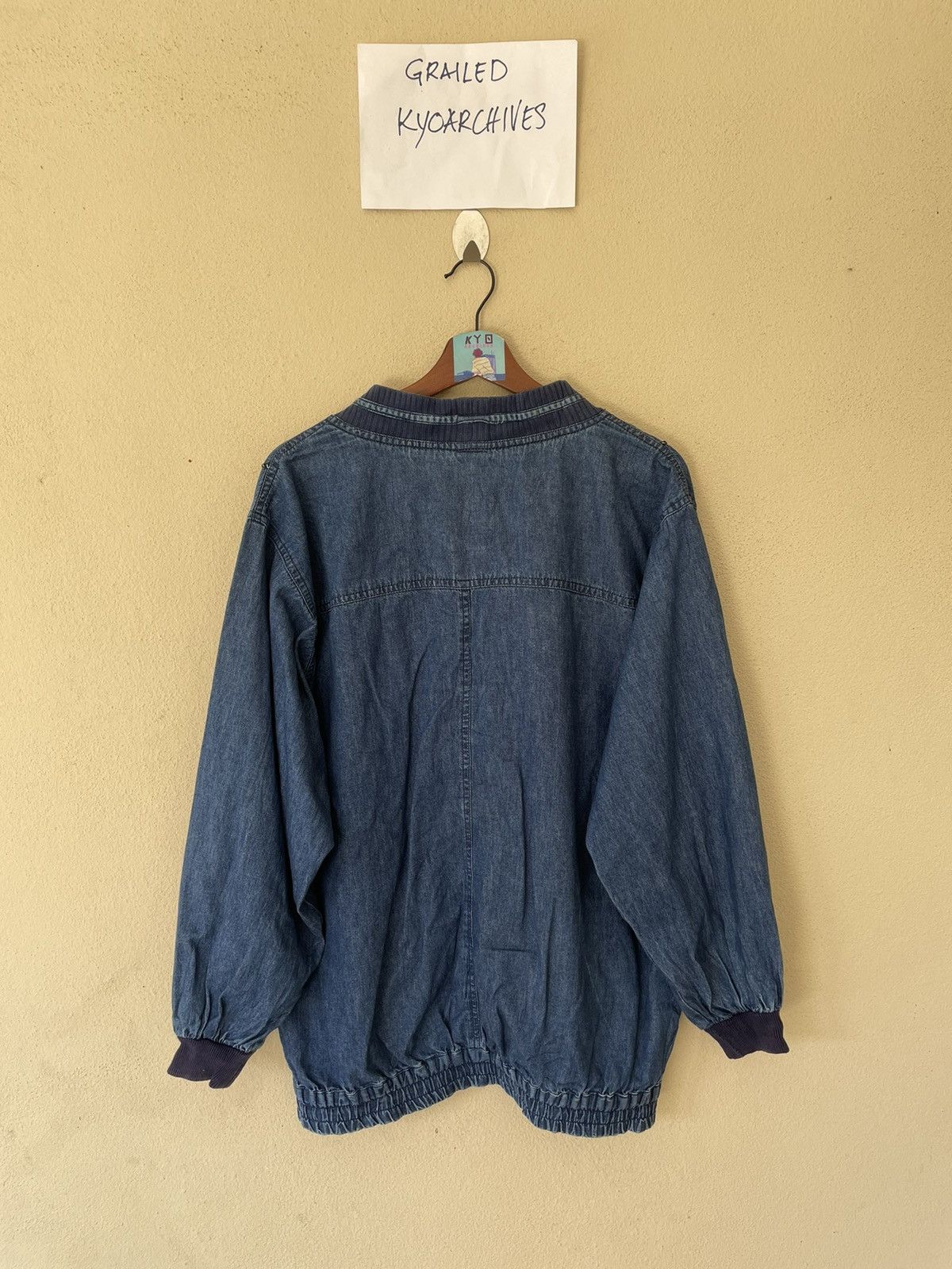 Japanese Brand EMBROIDERED JAPANESE DENIM CARDIGAN/JACKET Size US M / EU 48-50 / 2 - 4 Thumbnail
