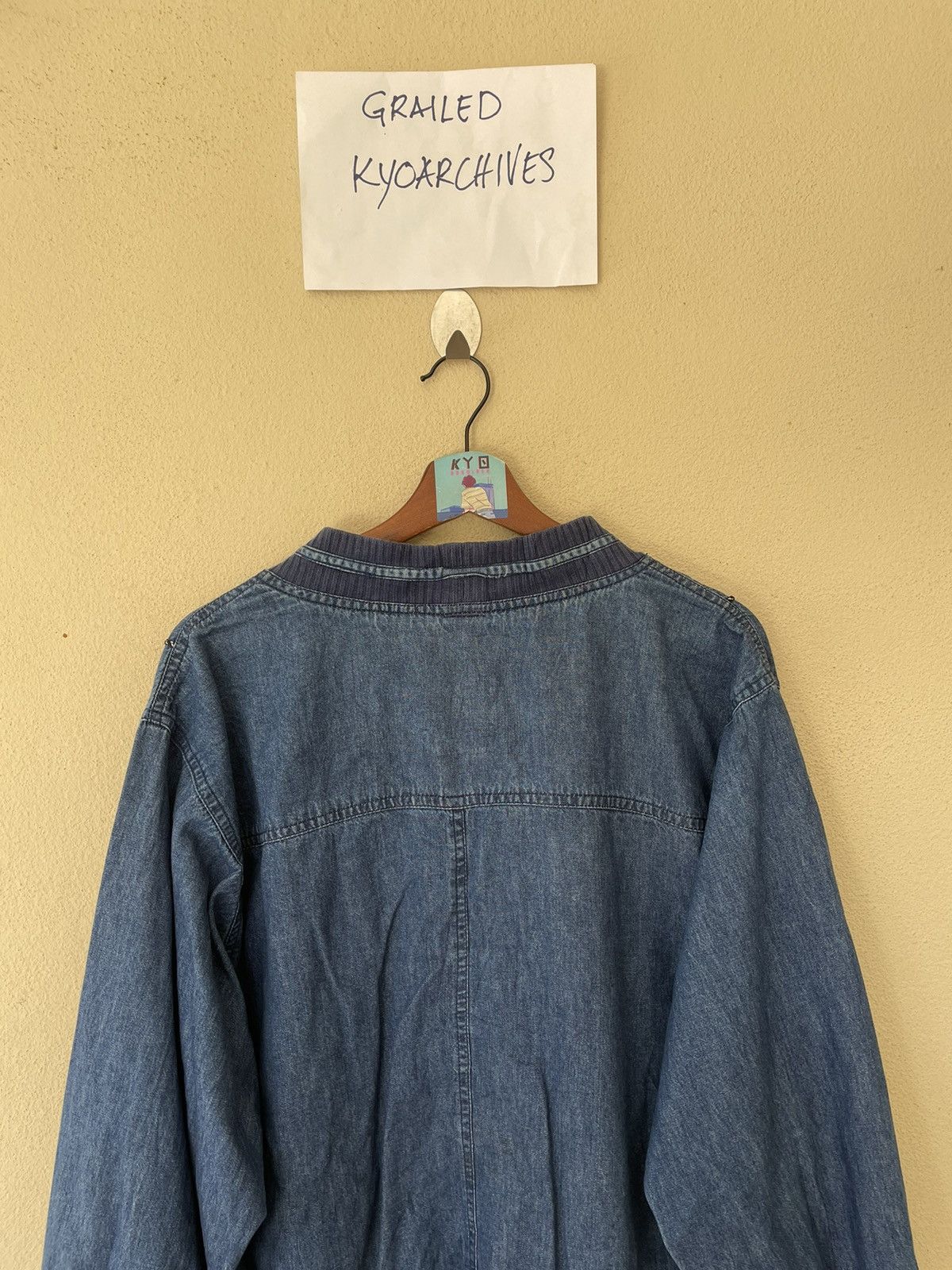 Japanese Brand EMBROIDERED JAPANESE DENIM CARDIGAN/JACKET Size US M / EU 48-50 / 2 - 6 Thumbnail