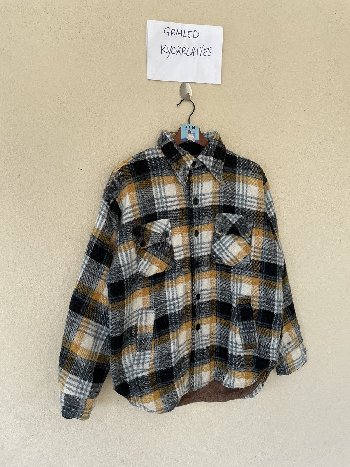 Flannel × Vintage VINTAGE TRITON SHEARLING FLANNEL Size US M / EU 48-50 / 2 - 2 Thumbnail