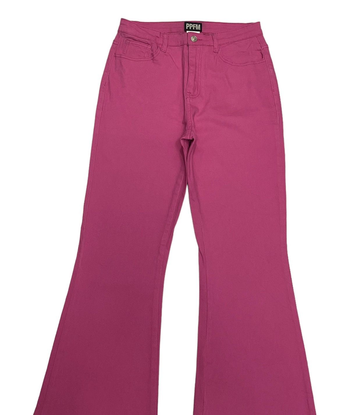 Hysteric Glamour PPFM AW1999 PINK FLARE DENIM JEANS CUSTOM Size US 28 / EU 44 - 3 Thumbnail
