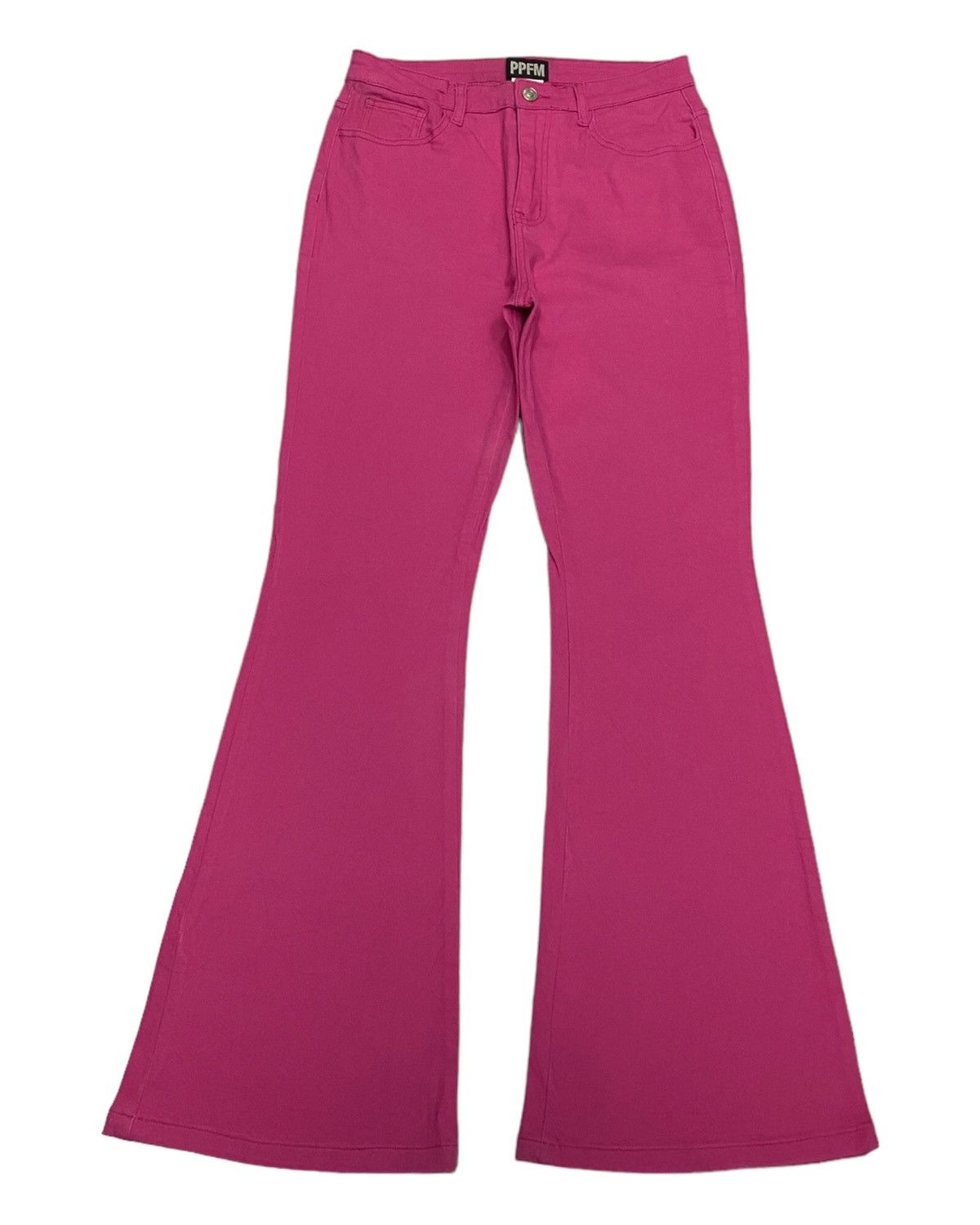 Hysteric Glamour PPFM AW1999 PINK FLARE DENIM JEANS CUSTOM Size US 28 / EU 44 - 1 Thumbnail
