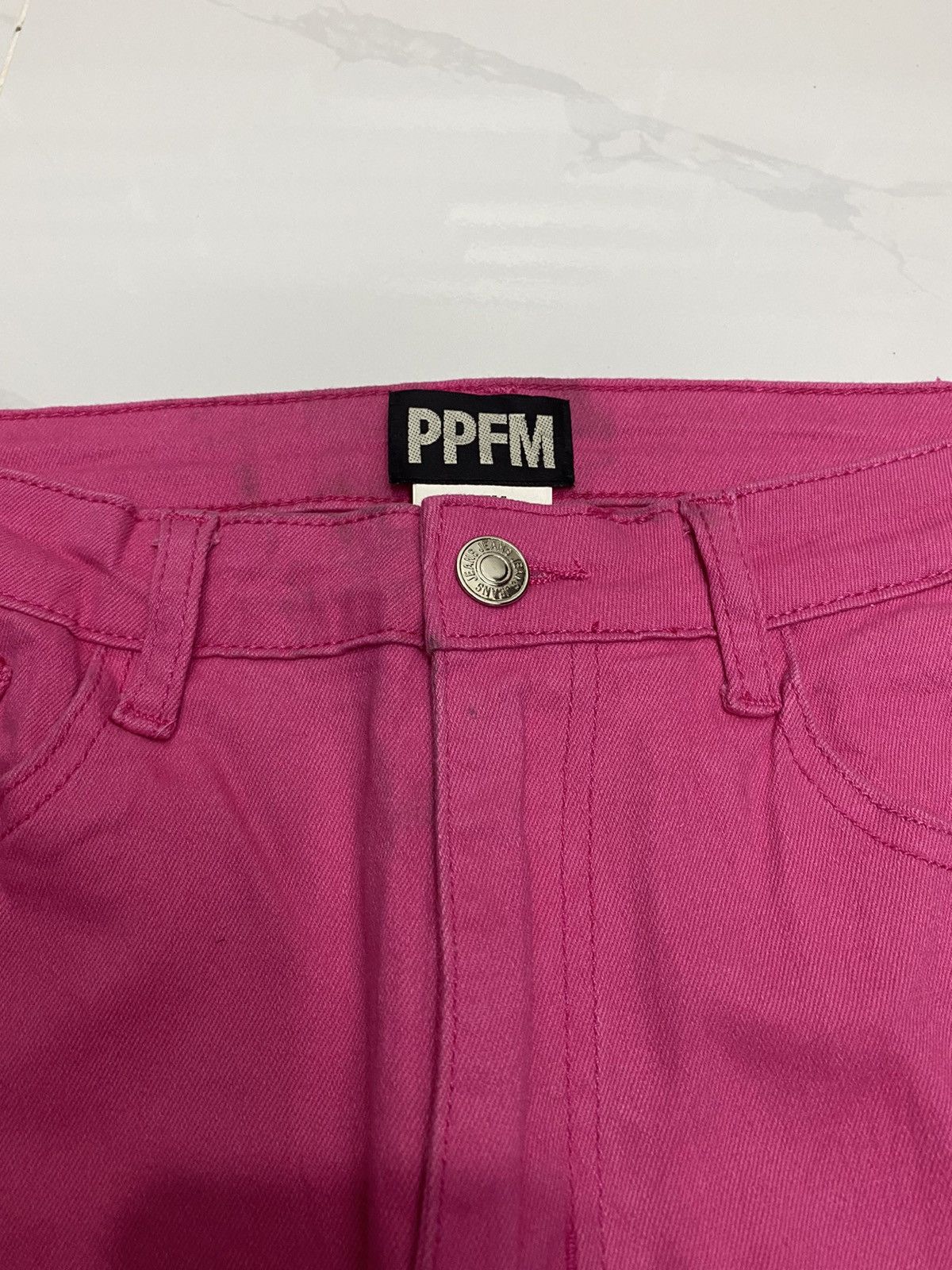Hysteric Glamour PPFM AW1999 PINK FLARE DENIM JEANS CUSTOM Size US 28 / EU 44 - 8 Thumbnail
