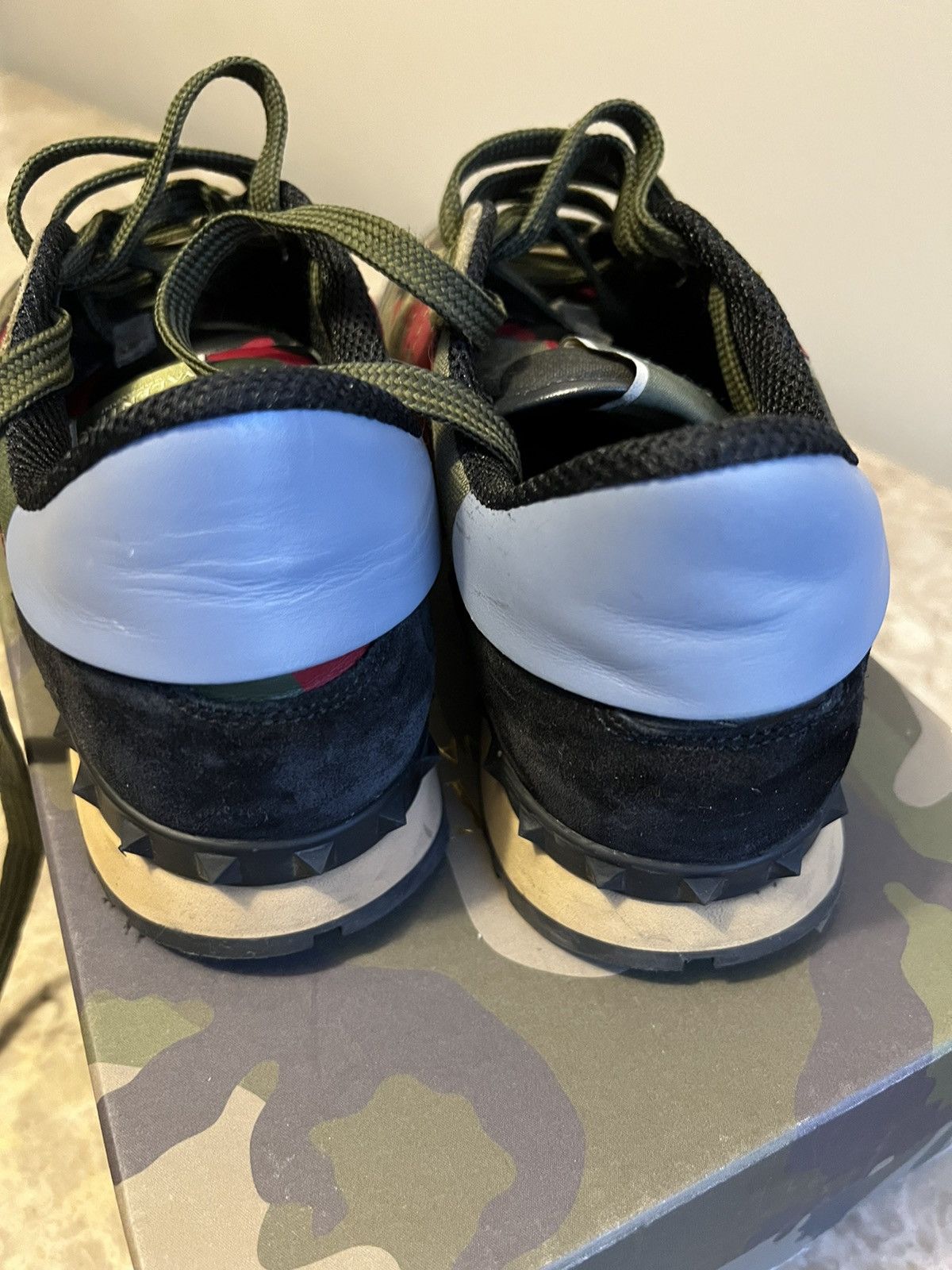 Valentino Valentino Camouflage Studded Sneaker Size US 9.5 / EU 42-43 - 5 Thumbnail
