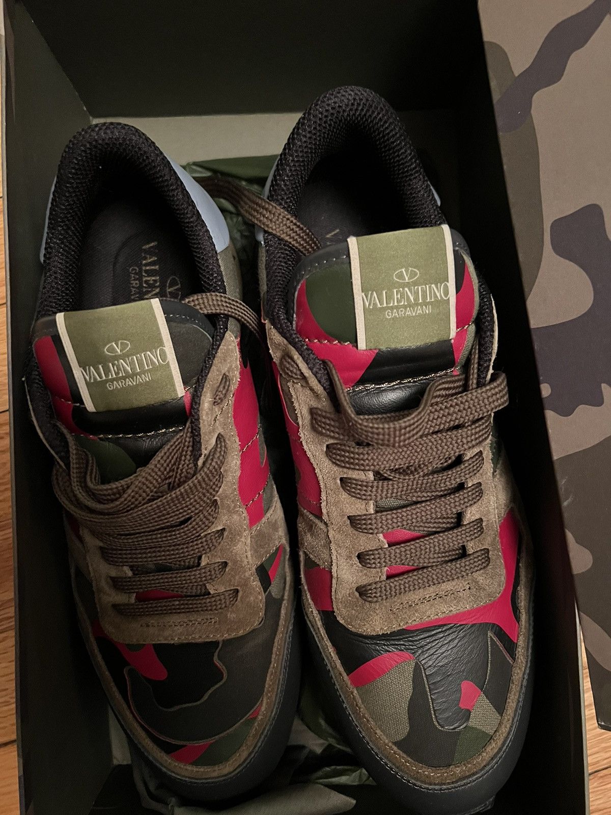 Valentino Valentino Camouflage Studded Sneaker Size US 9.5 / EU 42-43 - 11 Thumbnail