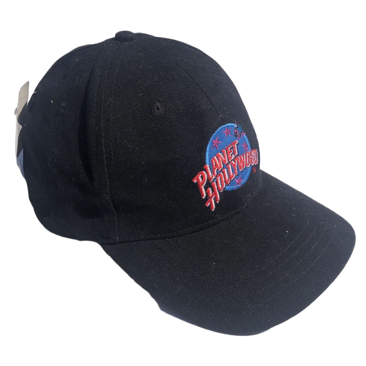 Vintage Vintage 90s Planet Hollywood Embroidered Hat Cap Black Size ONE SIZE - 1 Thumbnail