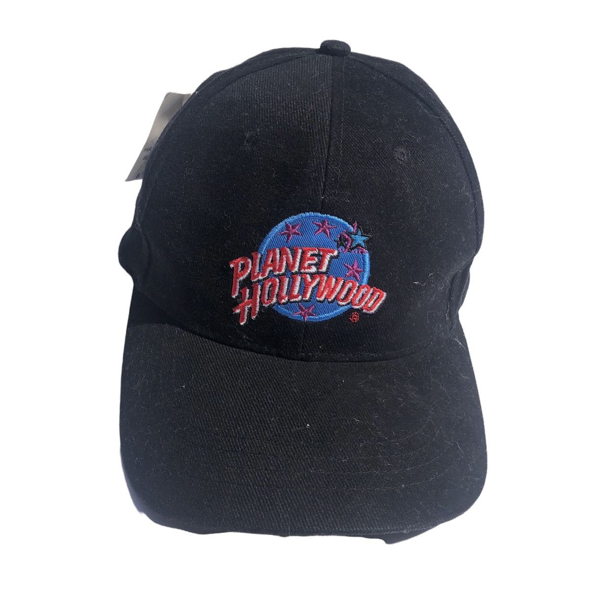 Vintage Vintage 90s Planet Hollywood Embroidered Hat Cap Black Size ONE SIZE - 2 Thumbnail