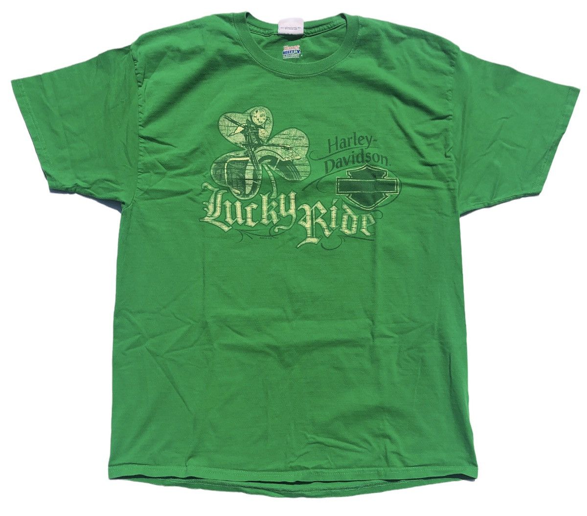 Harley Davidson Vintage Harley Davidson Las Vegas Nevada "Lucky Ride" Tee Size US XL / EU 56 / 4 - 1 Thumbnail