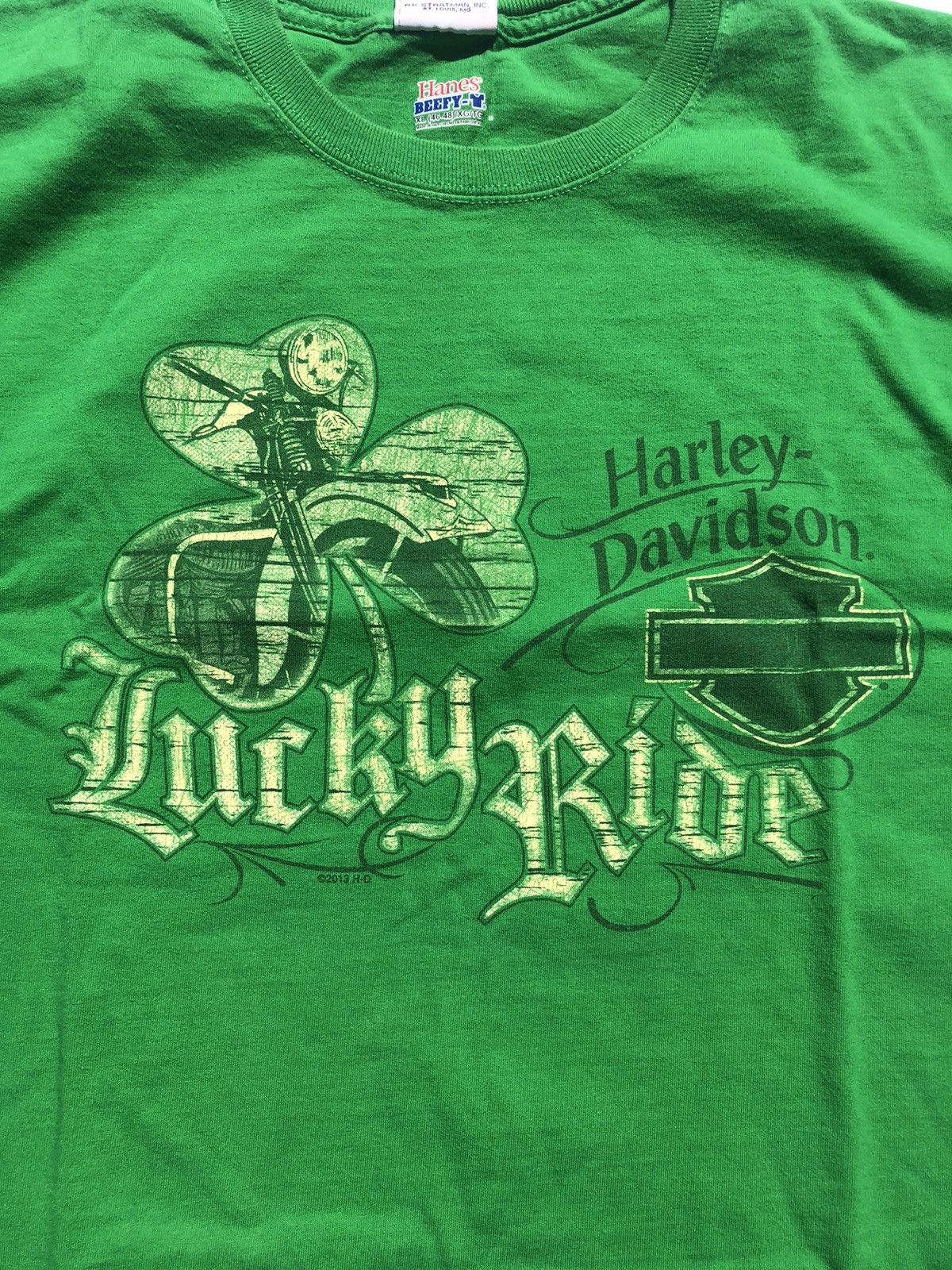 Harley Davidson Vintage Harley Davidson Las Vegas Nevada "Lucky Ride" Tee Size US XL / EU 56 / 4 - 5 Thumbnail