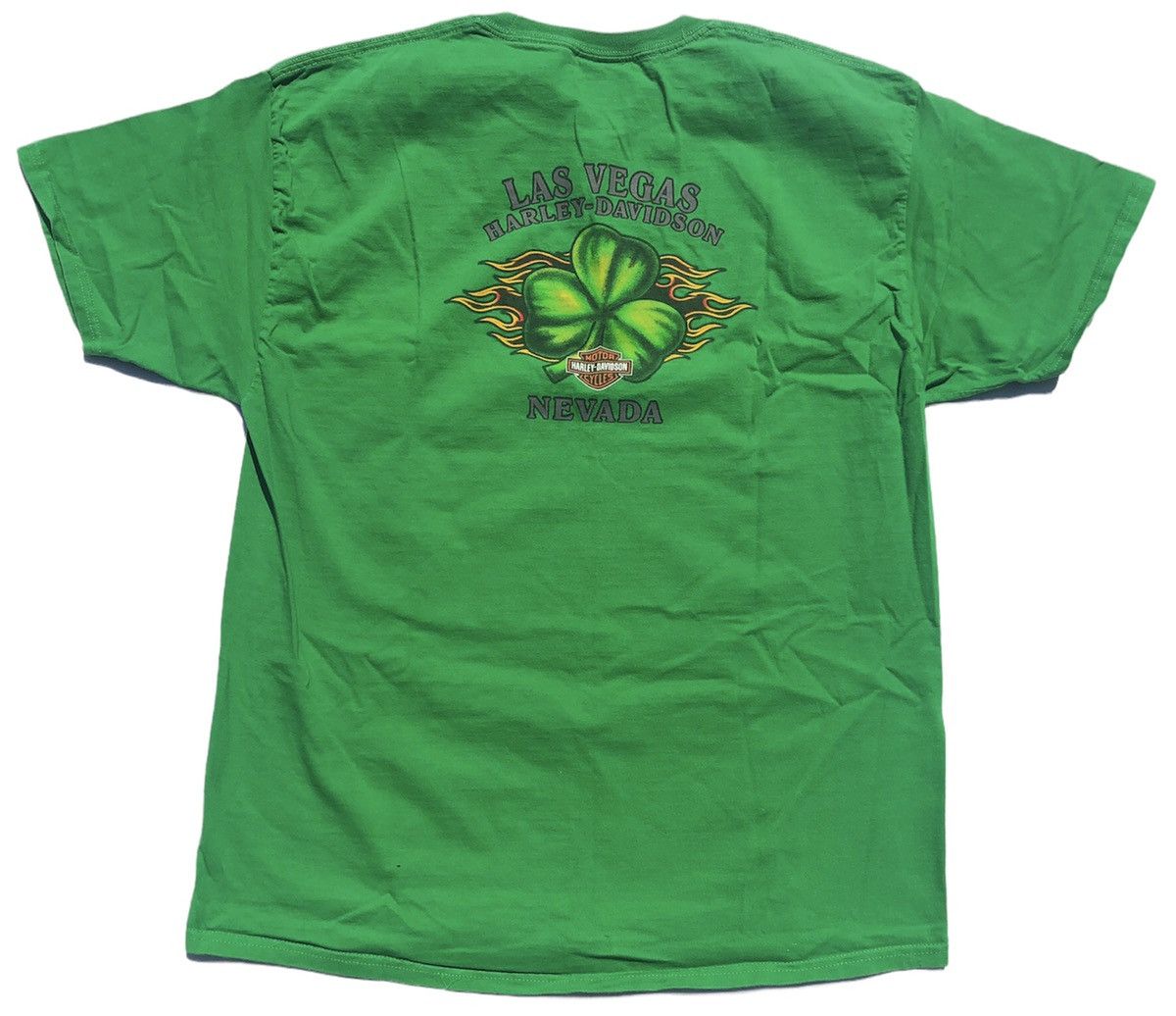 Harley Davidson Vintage Harley Davidson Las Vegas Nevada "Lucky Ride" Tee Size US XL / EU 56 / 4 - 2 Thumbnail