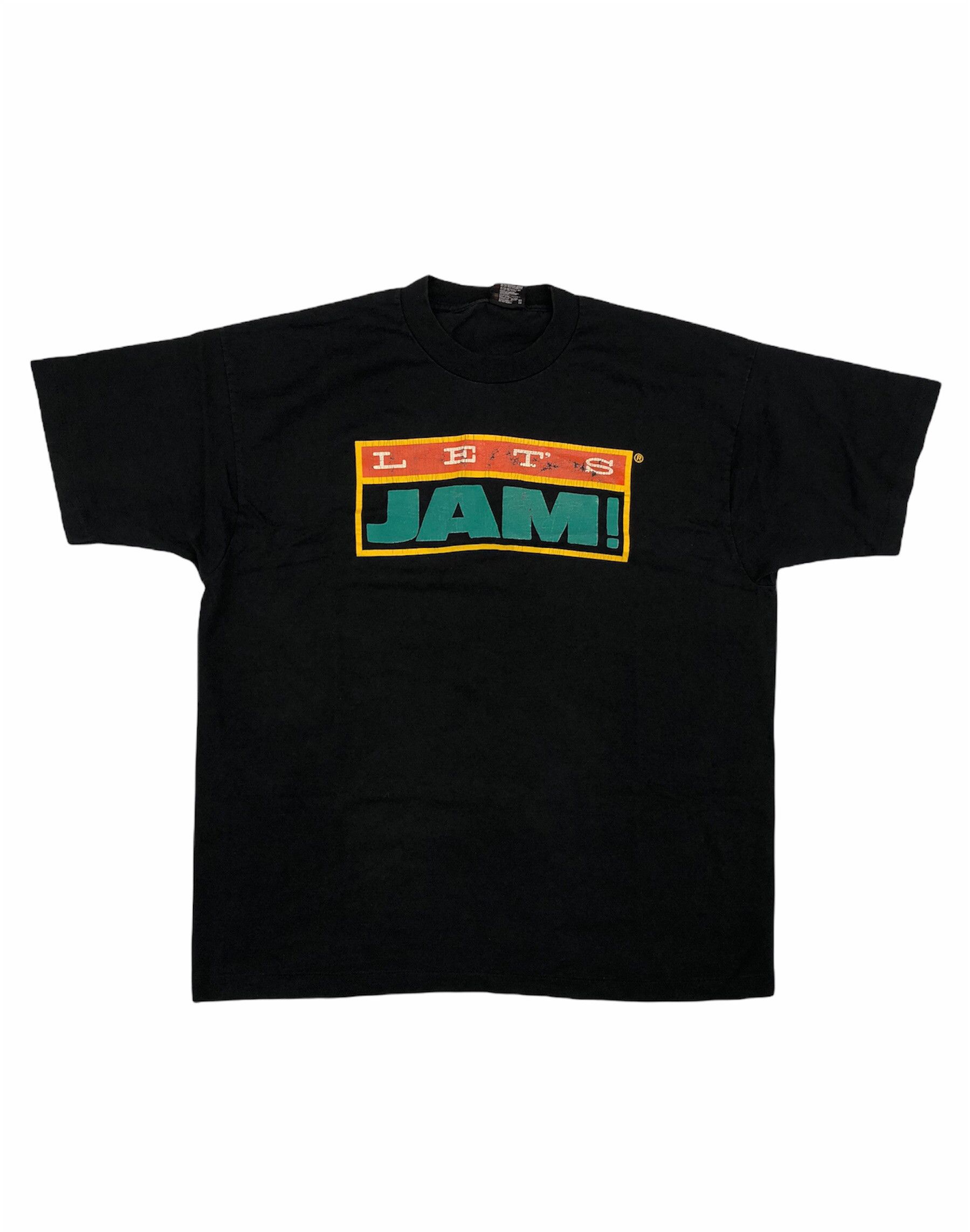 Vintage Vintage 90s "Let's Jam" T-Shirt Skateboarding Rock Band Size US XL / EU 56 / 4 - 1 Thumbnail