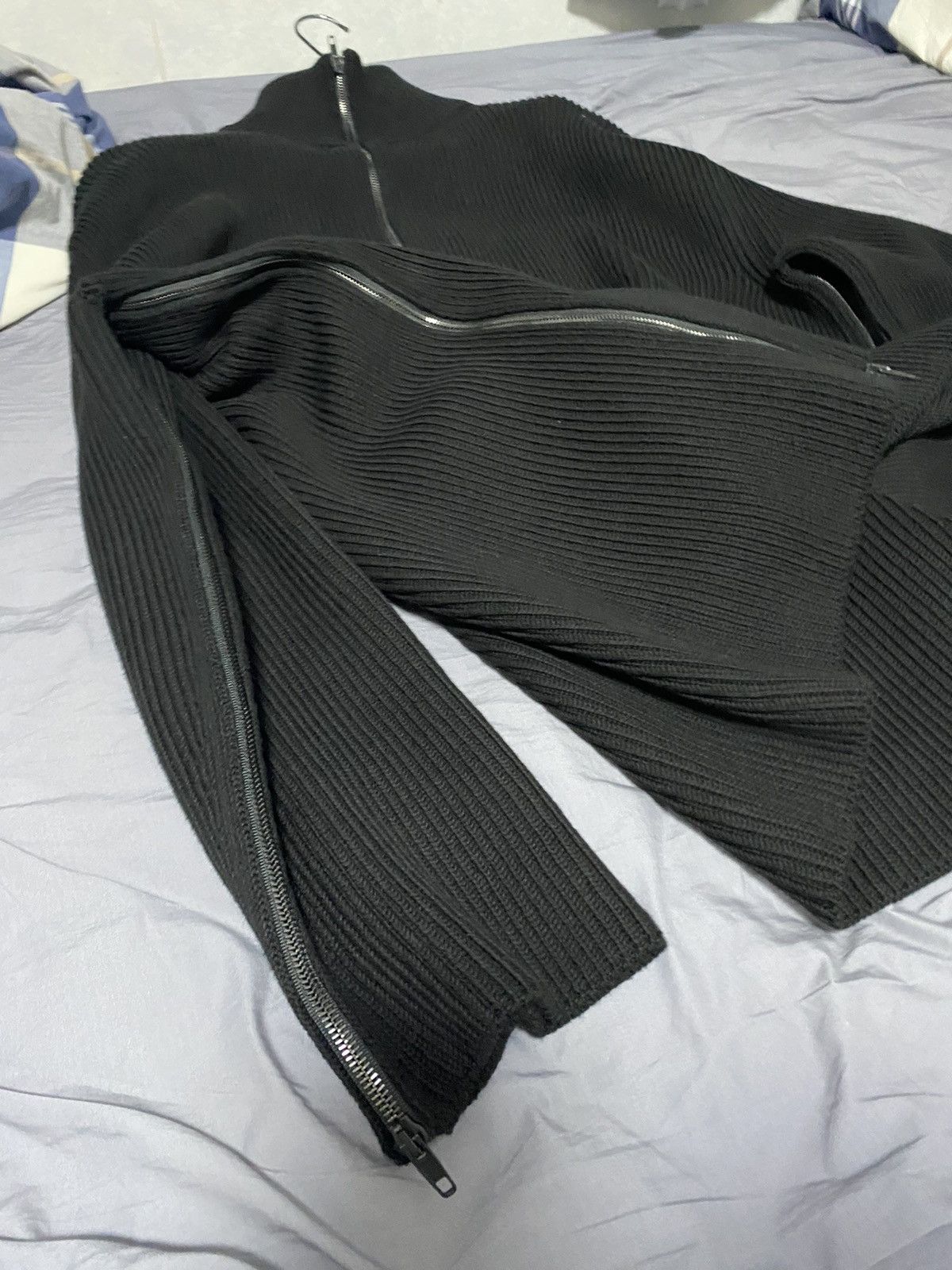 Balenciaga Ribbed Knit Oversize Full-zip Turtleneck Cardigan Size US S / EU 44-46 / 1 - 6 Thumbnail