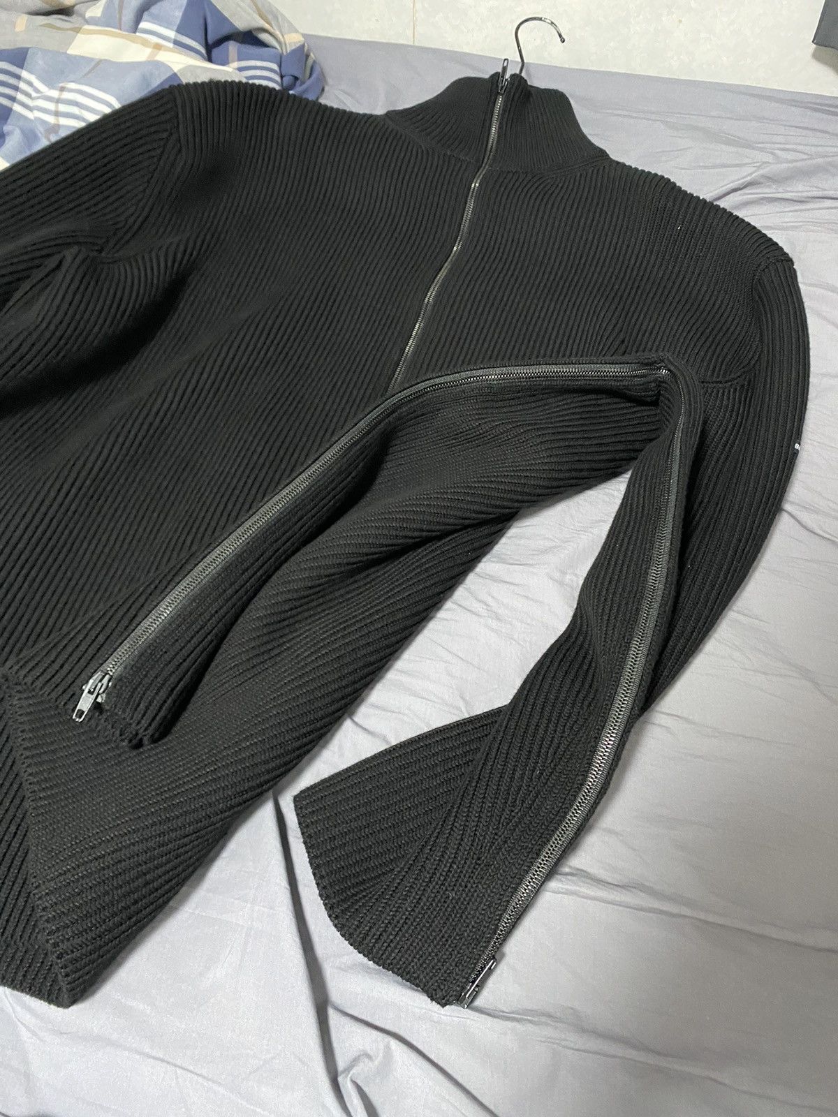Balenciaga Ribbed Knit Oversize Full-zip Turtleneck Cardigan Size US S / EU 44-46 / 1 - 3 Thumbnail